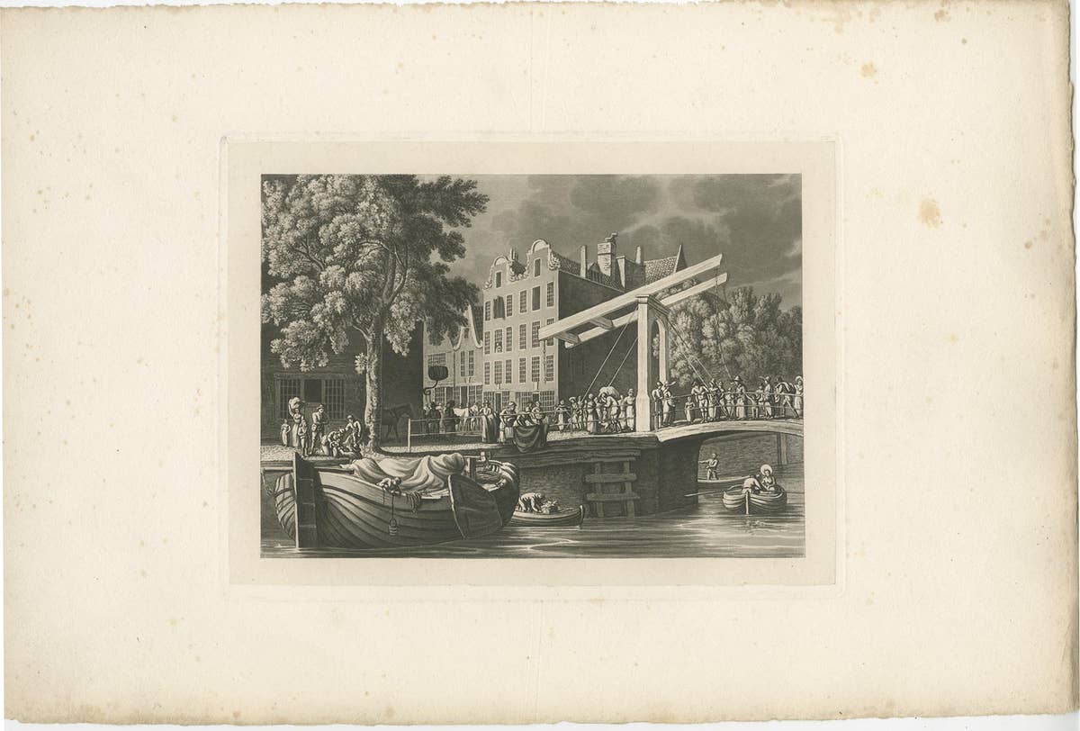Set of 4 Antique Prints of Flanders and Holland, circa 1820