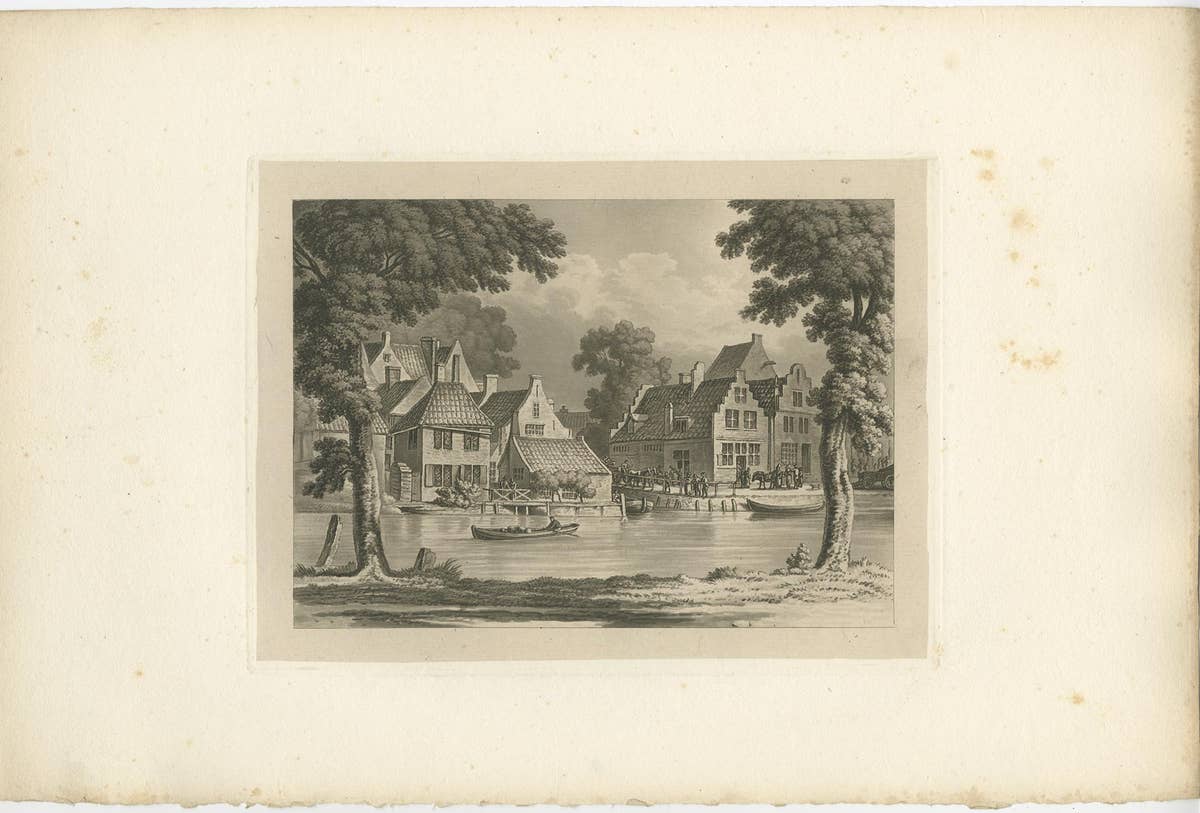 Set of 4 Antique Prints of Flanders and Holland 'circa 1820'