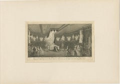 Set of 4 Antique Prints of Princess Anna van Hannover by Fokke, 1759