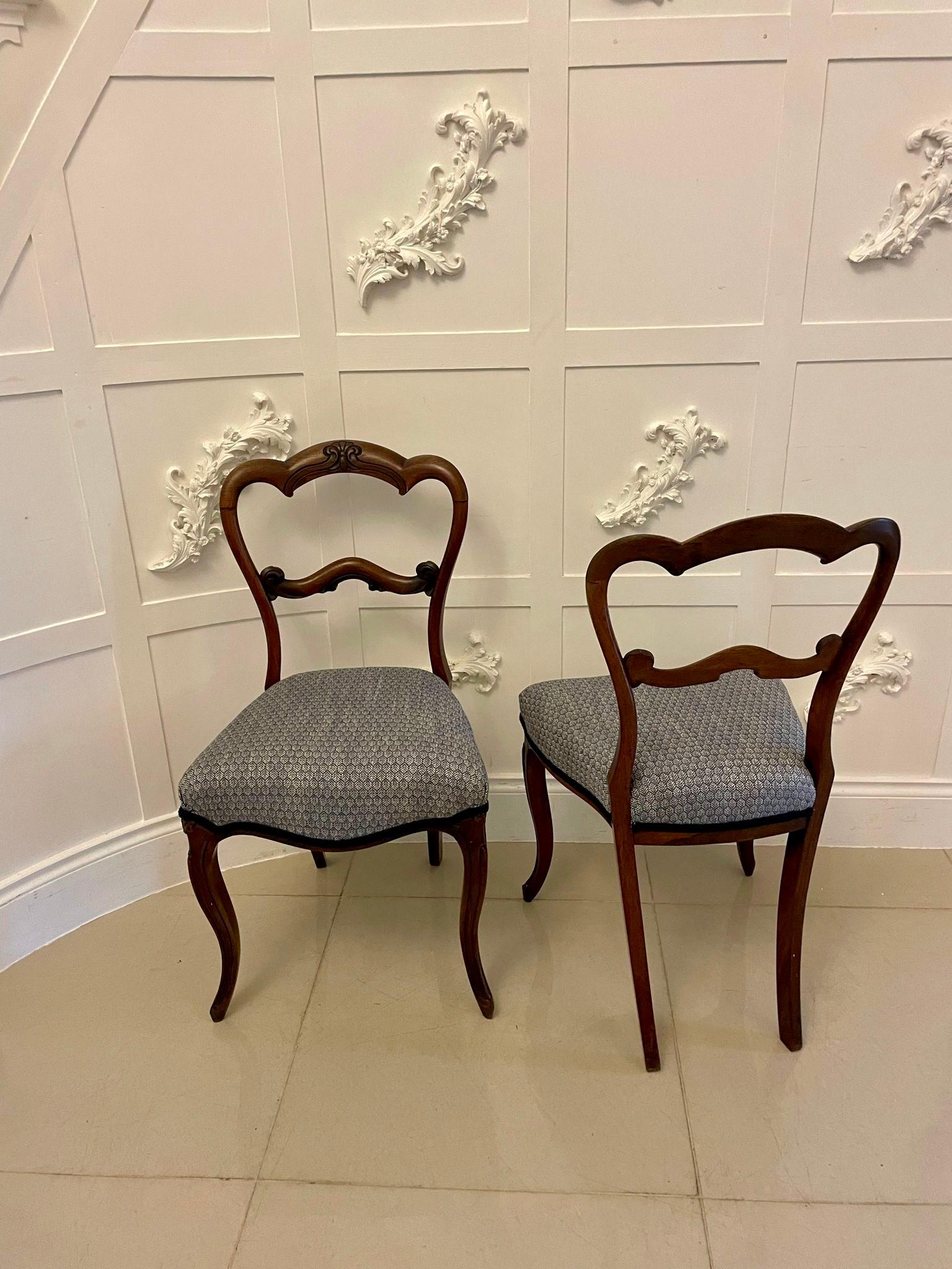 19th Century Set of 4 Antique Victorian Quality Rosewood Dining Chairs  For Sale