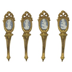 Set di 4 cravatte per tende in Wedgwood antico