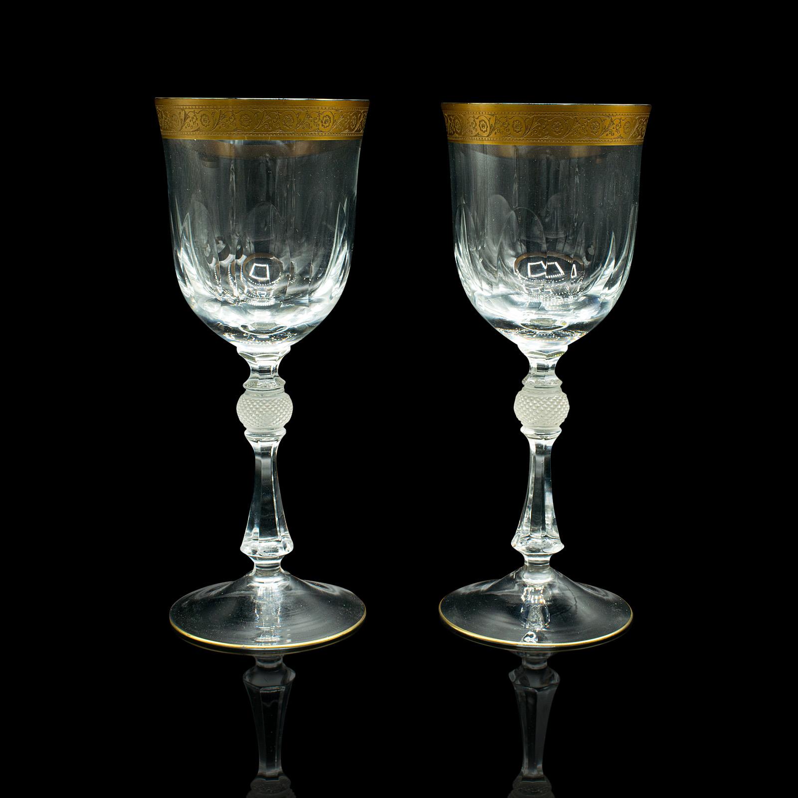 french wine glasses vintage