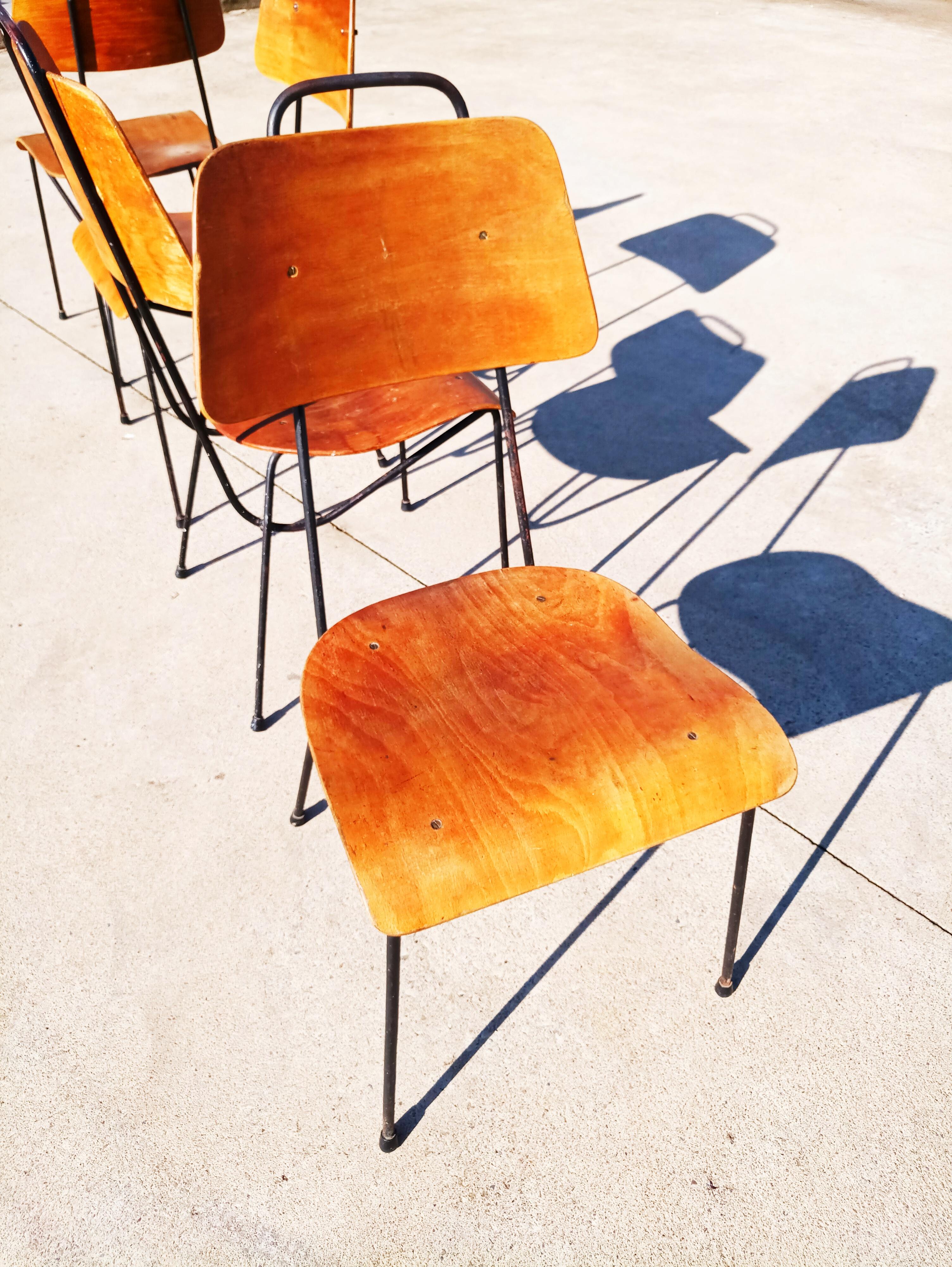 Set of 4 Antoni Moragas i Gallisa Chairs, Spain, 1960s In Good Condition In L'Escala, ES