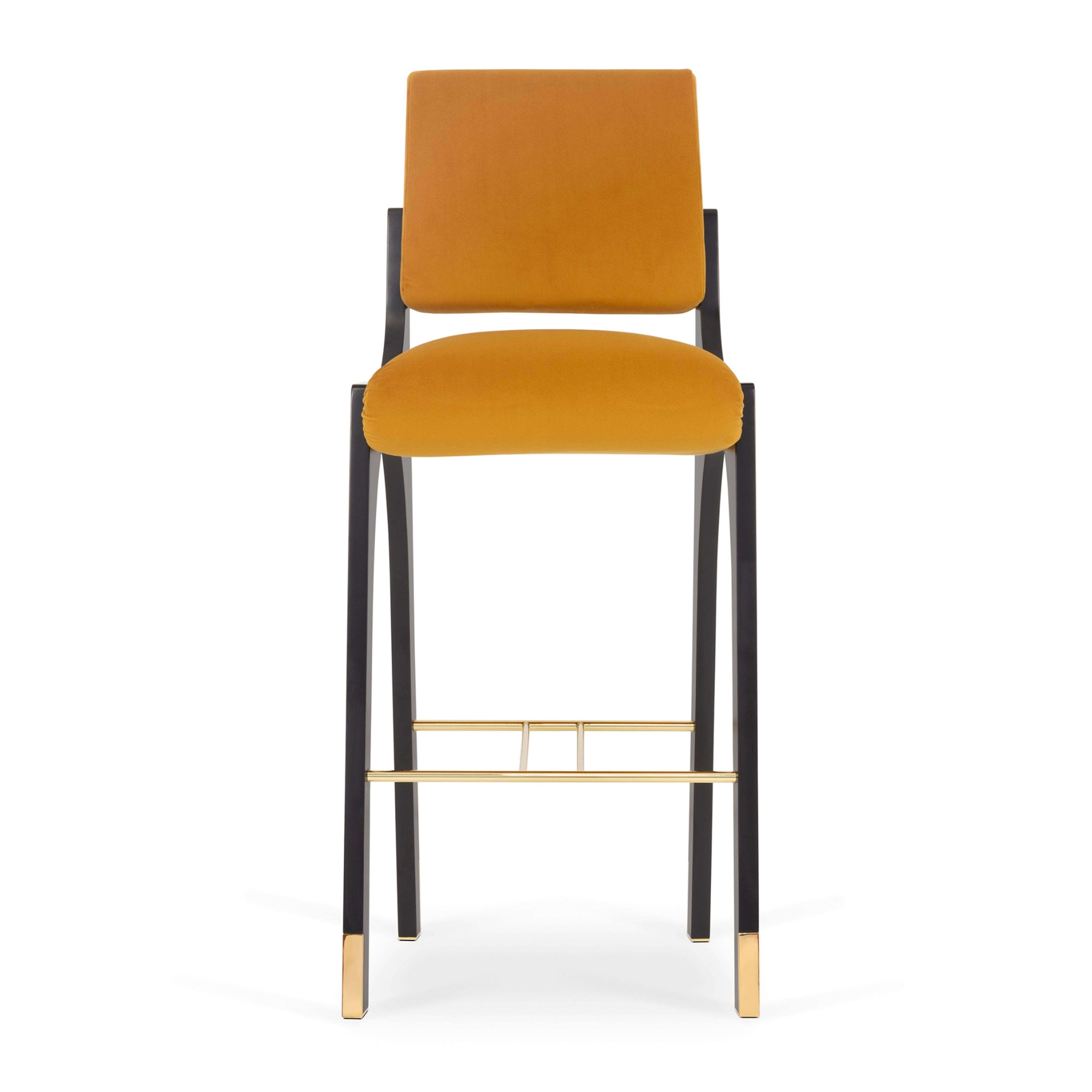 Juego de 4 taburetes de bar Arcos II Terciopelo liso, InsidherLand by Joana Santos Barbosa en Nuevo estado para la venta en Maia, Porto