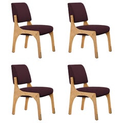 Set of 4 Arches II Dining Chair, Bouclé 
Oak, by Insidherland