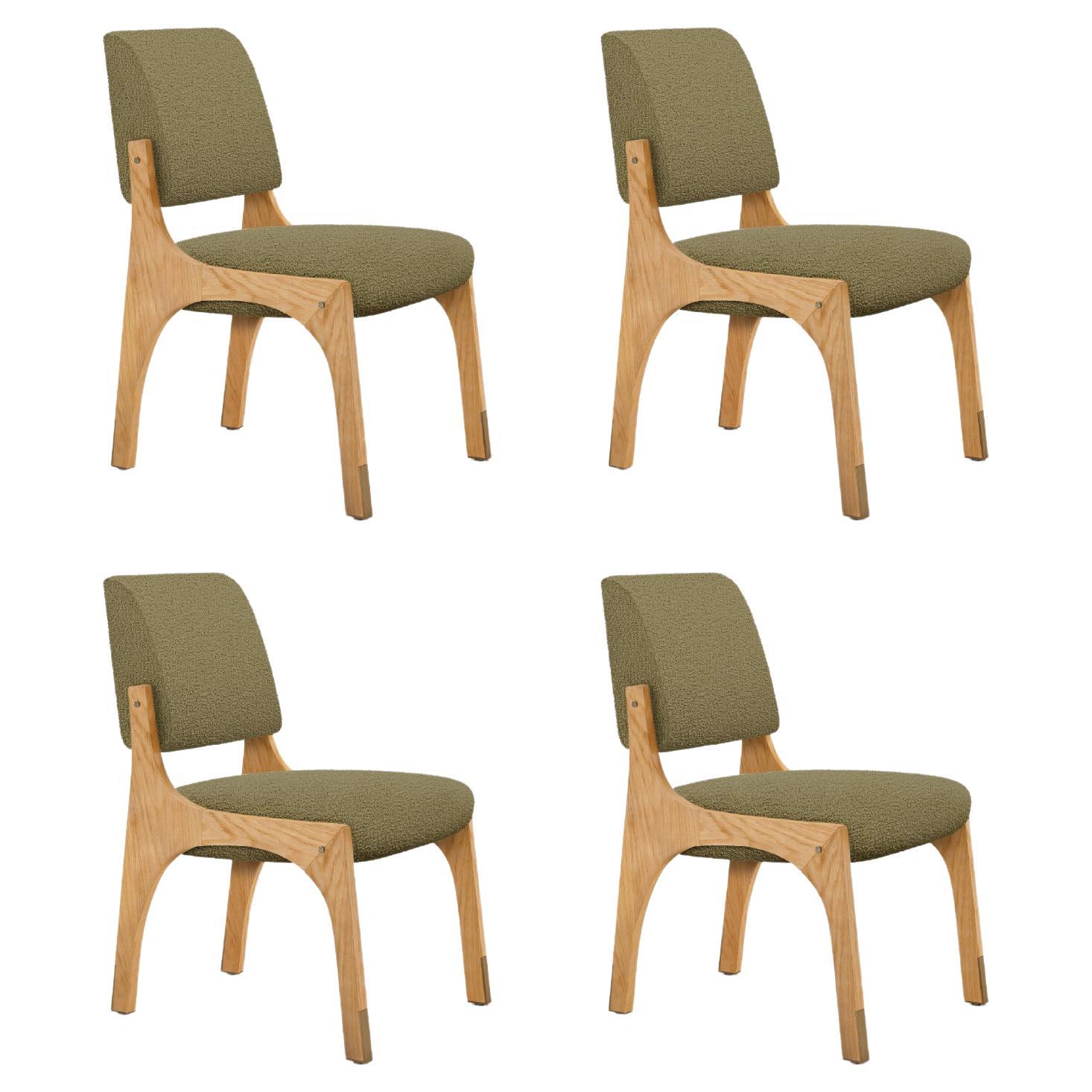 Set of 4 Arches II Dining Chair, Bouclé
Oak, by Insidherland