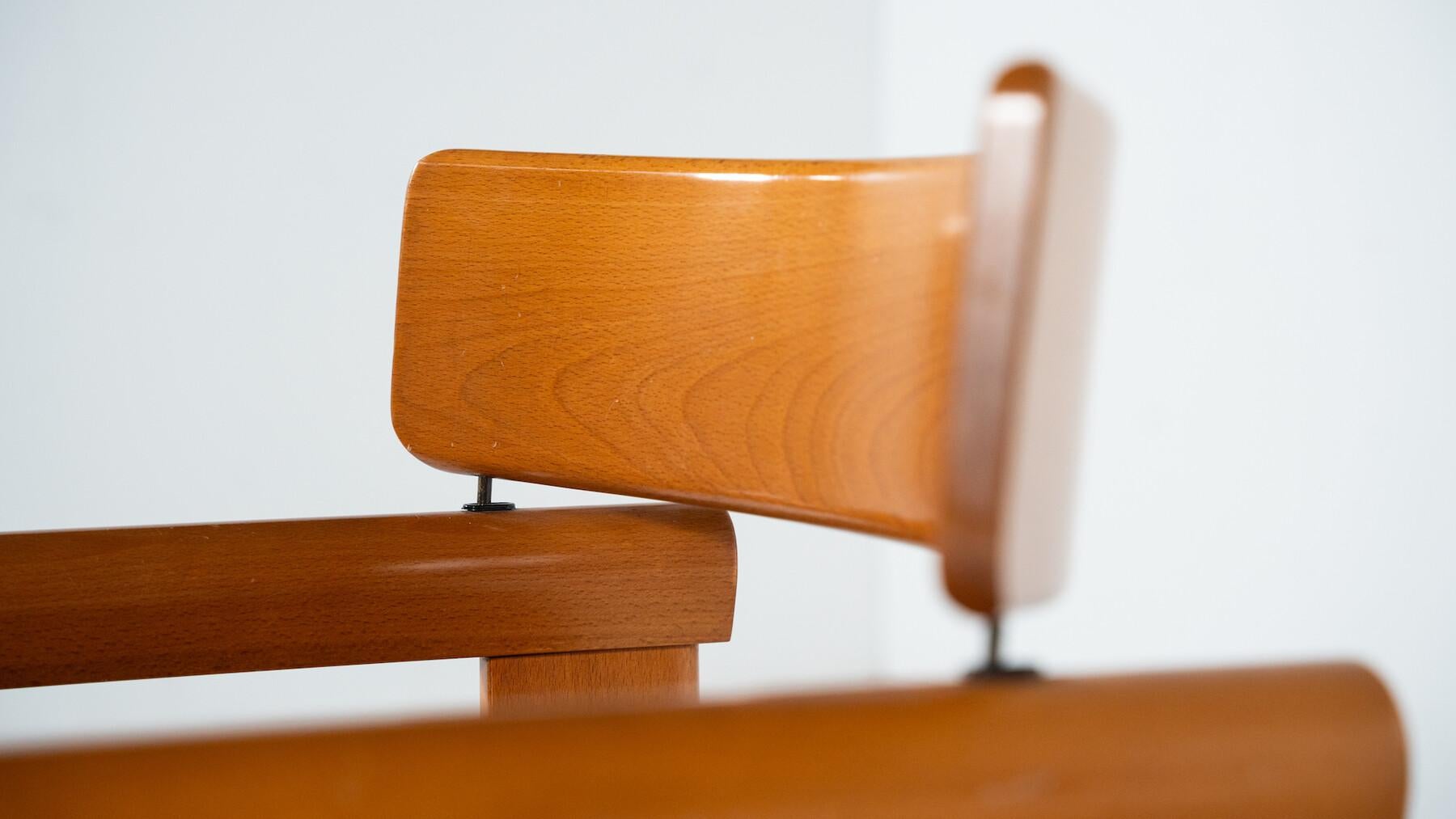 Ensemble de 4 fauteuils architecturaux, cuir cognac, Italie Bon état - En vente à Brussels, BE