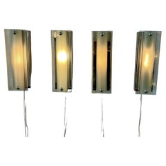 Set of 4 Architectural Modern Wall Sconces