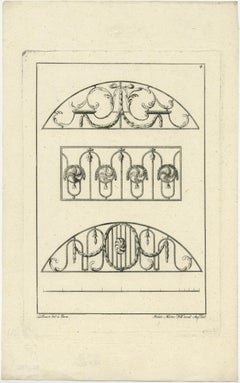 Set of 4 Architecture Prints by Johann Martin Will circa 1780