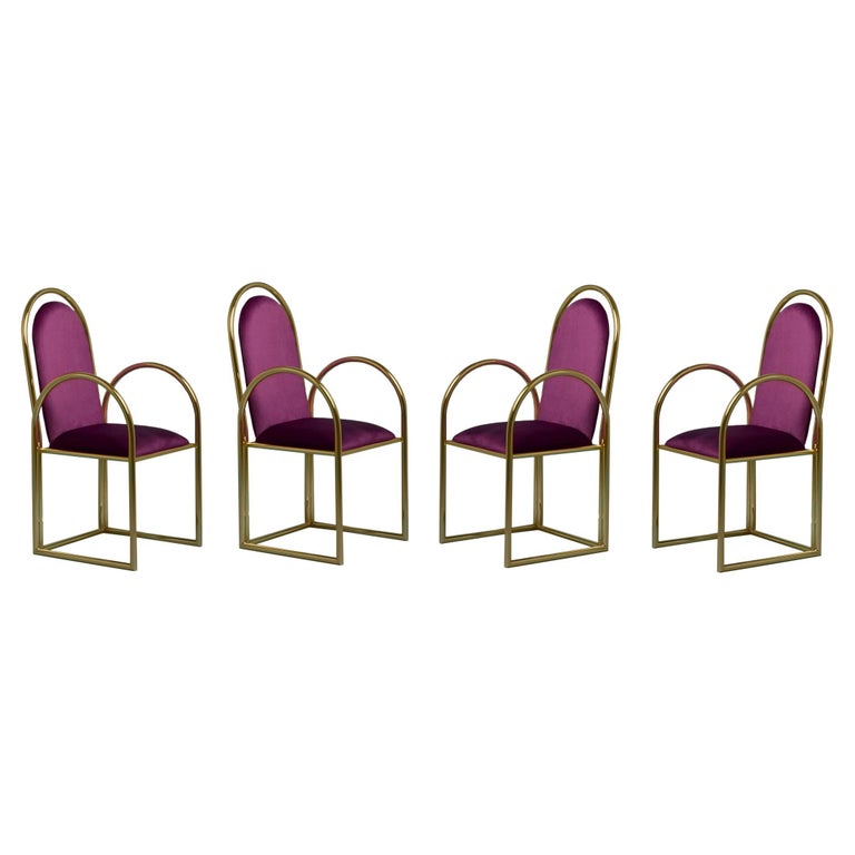 Set of 4 Arco Chairs by Houtique For Sale