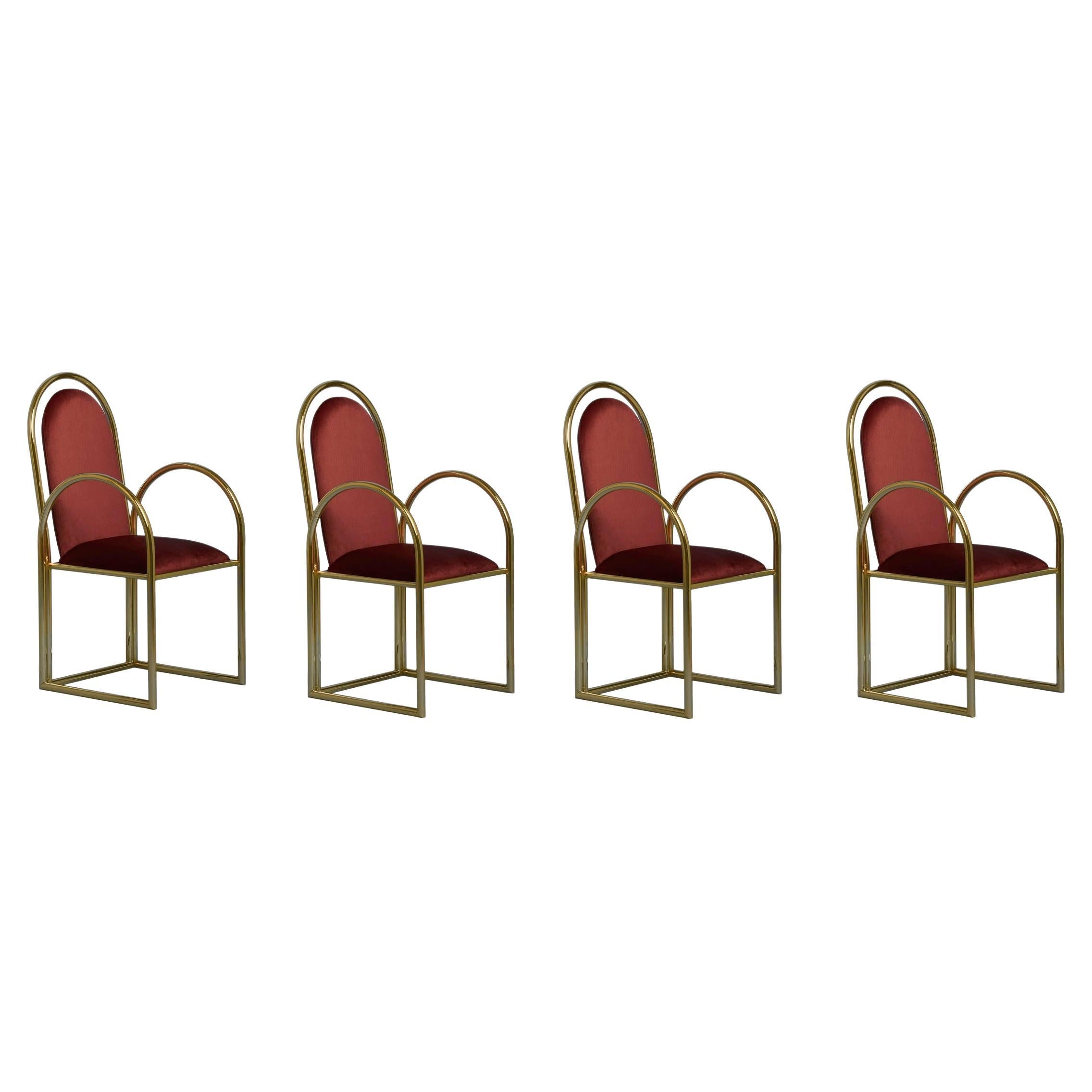 Set of 4 Arco Chairs by Houtique