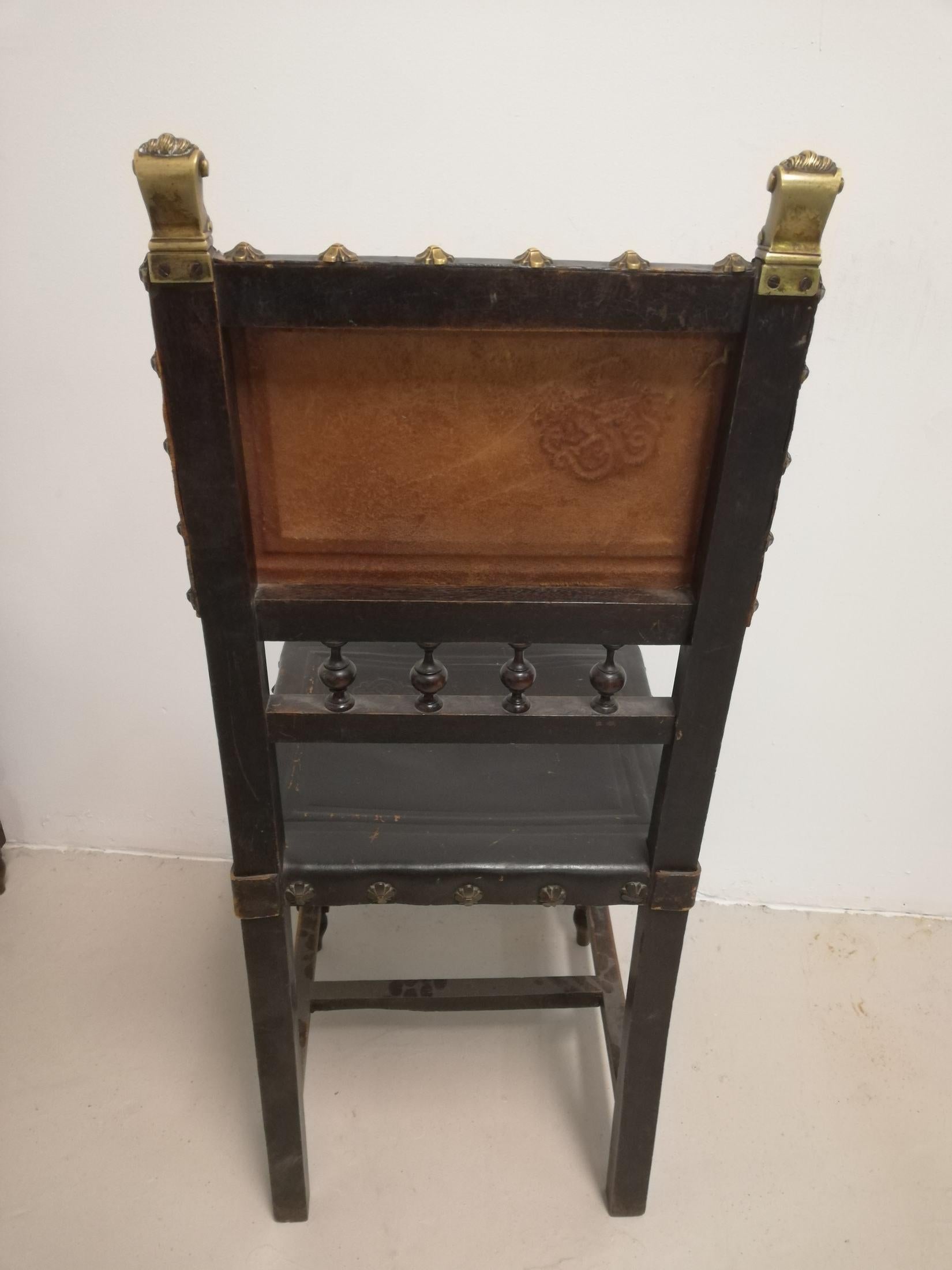 Set aus 4 Sesseln aus dem 19. Jahrhundert im Louis-XVI.-Stil der Rennaisance im Angebot 2
