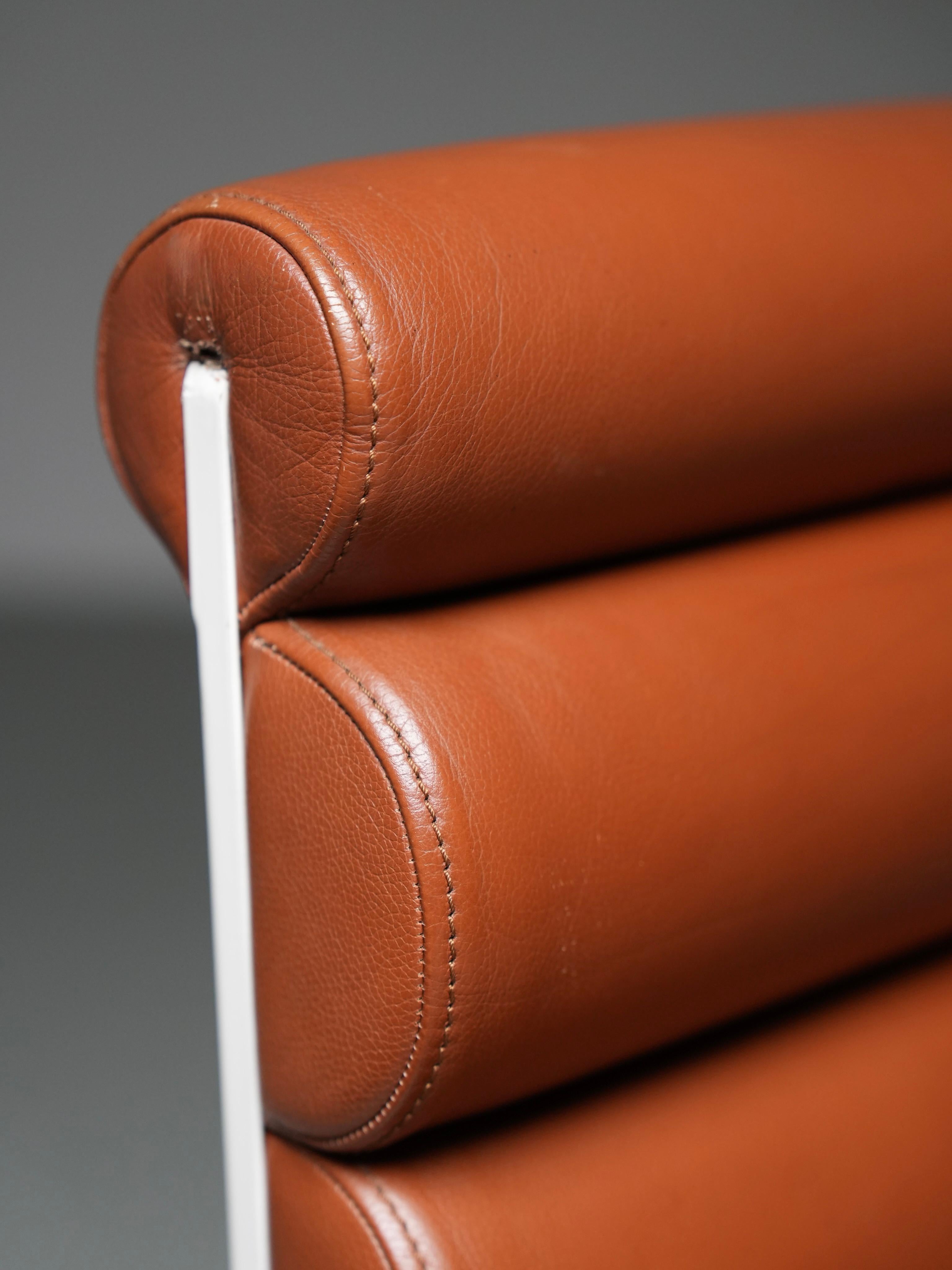 Set of 4 Armchairs in Metal and faux Leather, France, 1970s im Zustand „Gut“ im Angebot in Uithoorn, NL