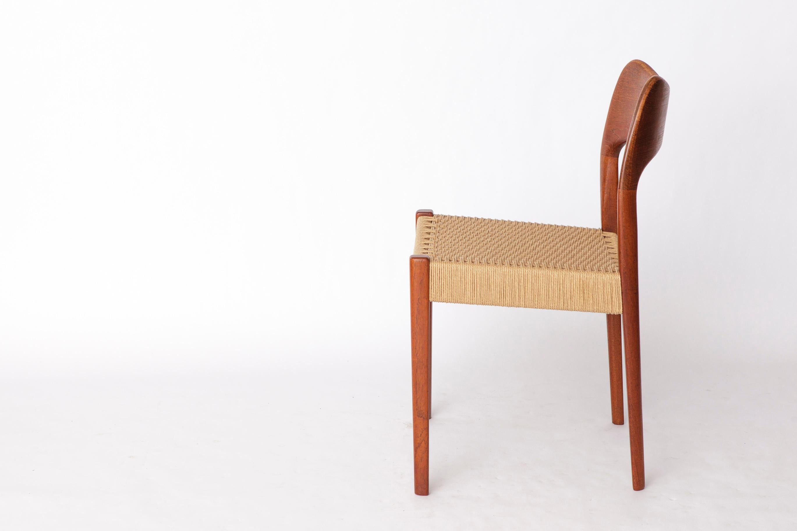 Set of 4 Arne Hovmand-Olsen Teak Dining Chairs for Mogens Kold, 1960s  Danish For Sale 7