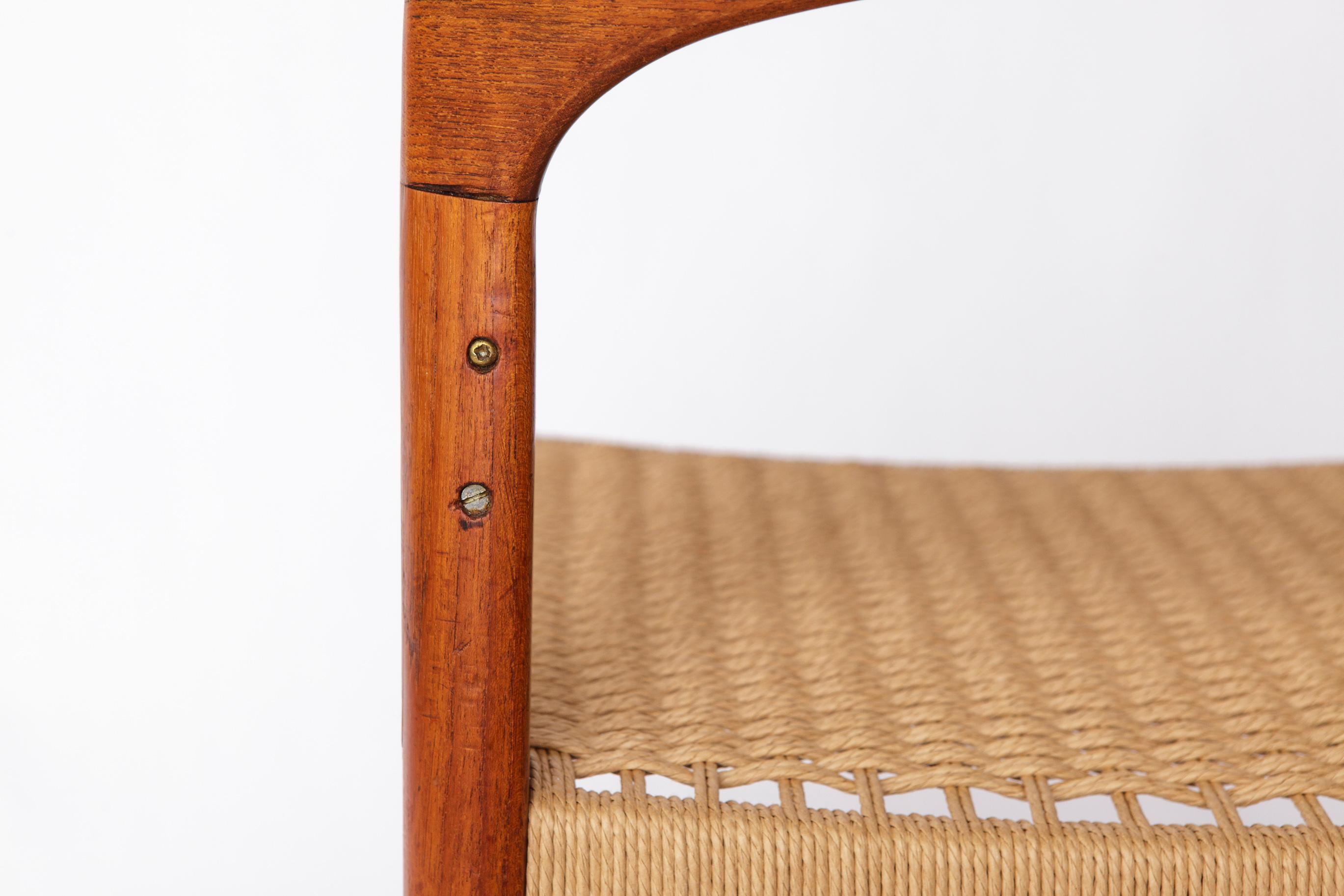 Set of 4 Arne Hovmand-Olsen Teak Dining Chairs for Mogens Kold, 1960s  Danish For Sale 11