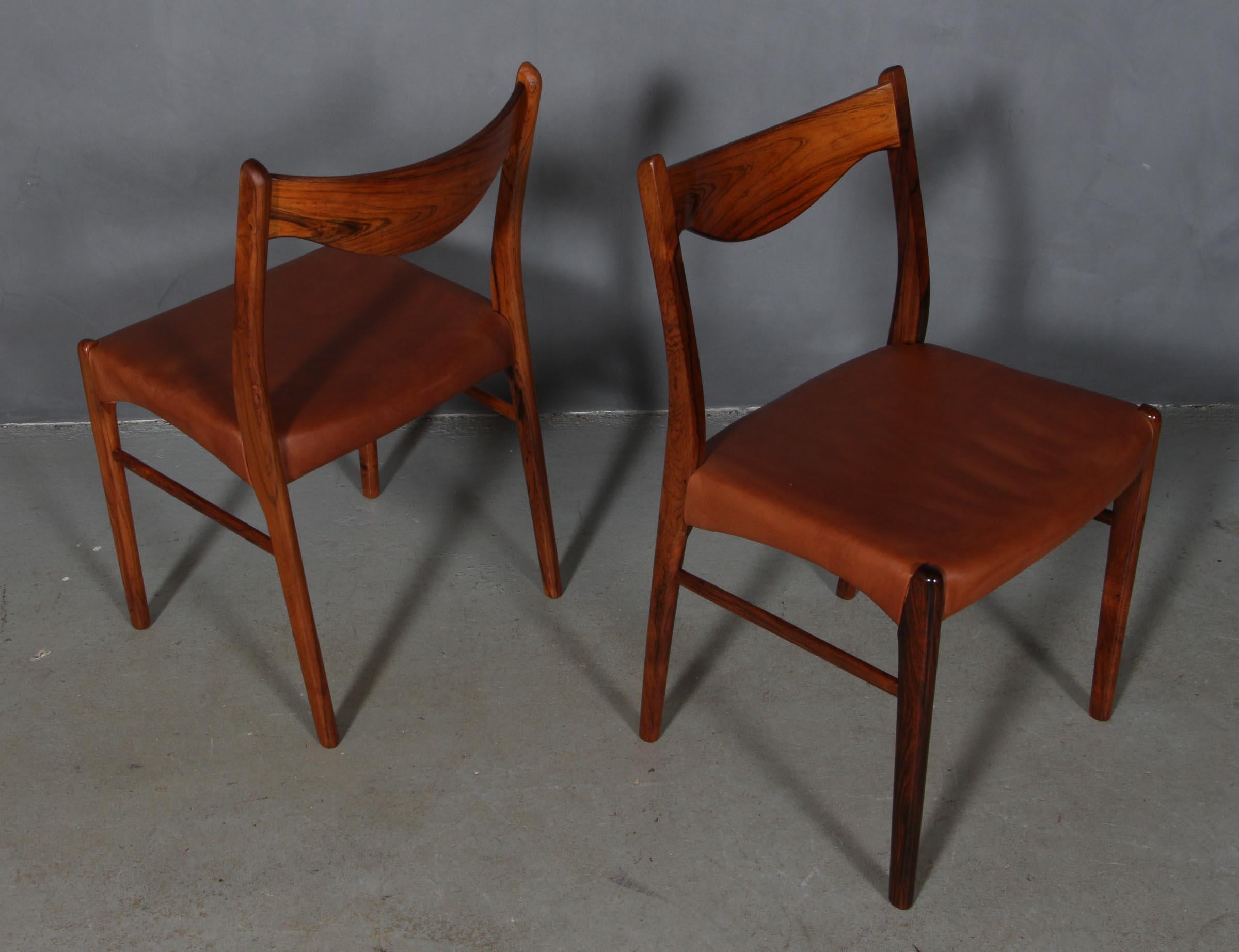 Danish Set of 4 Arne Wahl Dining Chairs