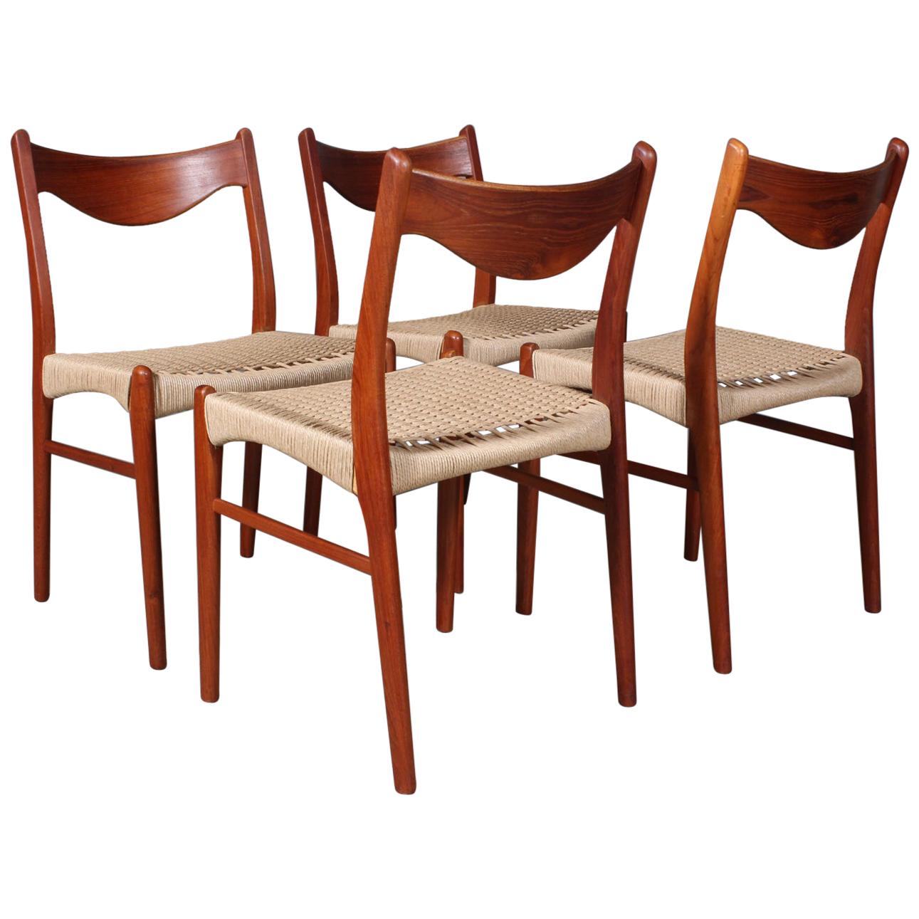 Set of 4 Arne Wahl Dining Chairs