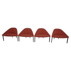 Set of 4 Arper Colina Lounge Chairs by Lievore Altherr Molina in Camira Fabric