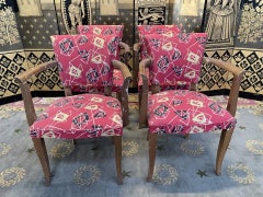 Set of 4 Art Deco bridge chairs