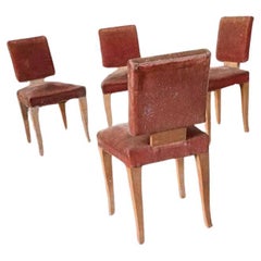 Set of 4 art deco chairs circa 1930