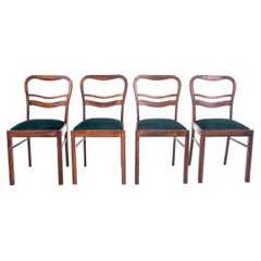 Set of 4 Art Deco Chairs, Poland, 1950s
