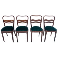 Set of 4 Art Deco Chairs, Poland, 1960s