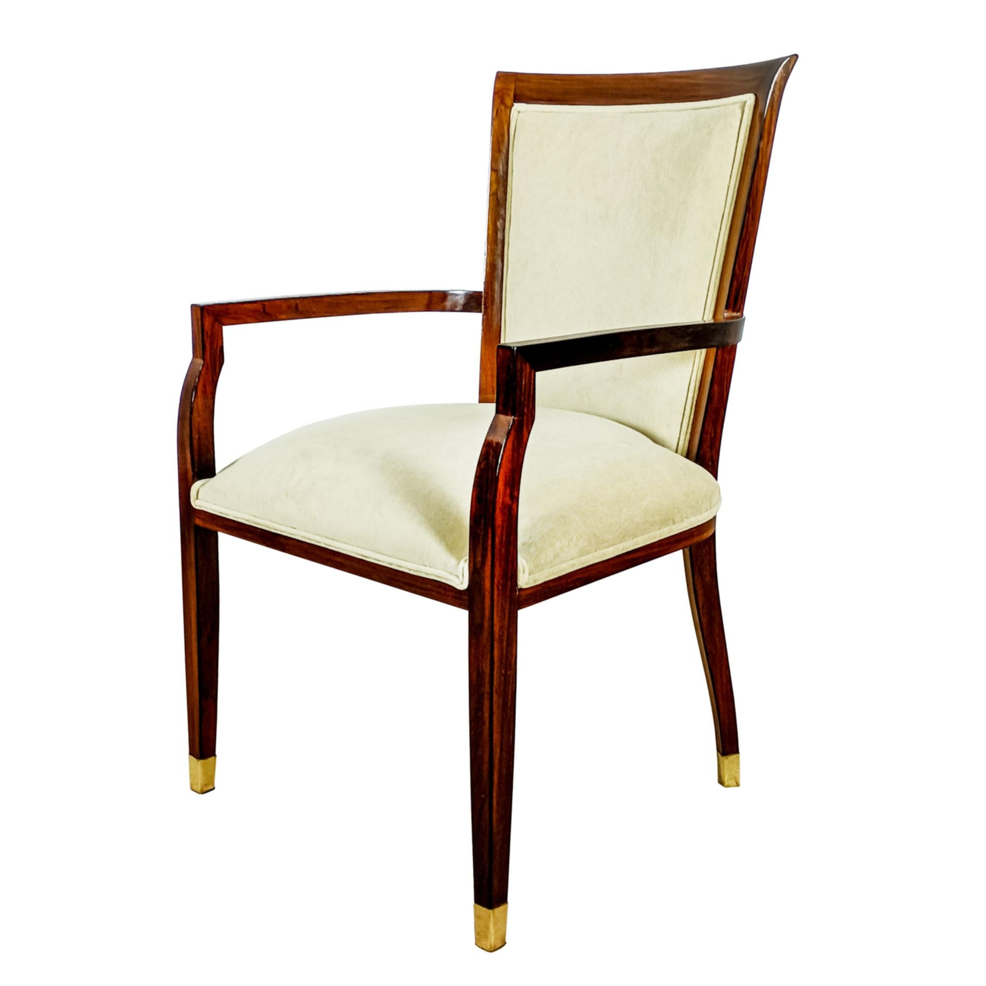 Art déco Ensemble de 4 fauteuils de bureau ou de table Art Déco - France 1930 en vente