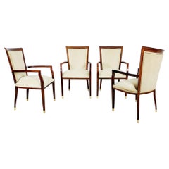 Set di 4 poltrone da scrivania o da tavolo Art Déco - Francia 1930