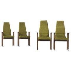 Set of 4 Art Deco Dining Armchairs, 1940s
