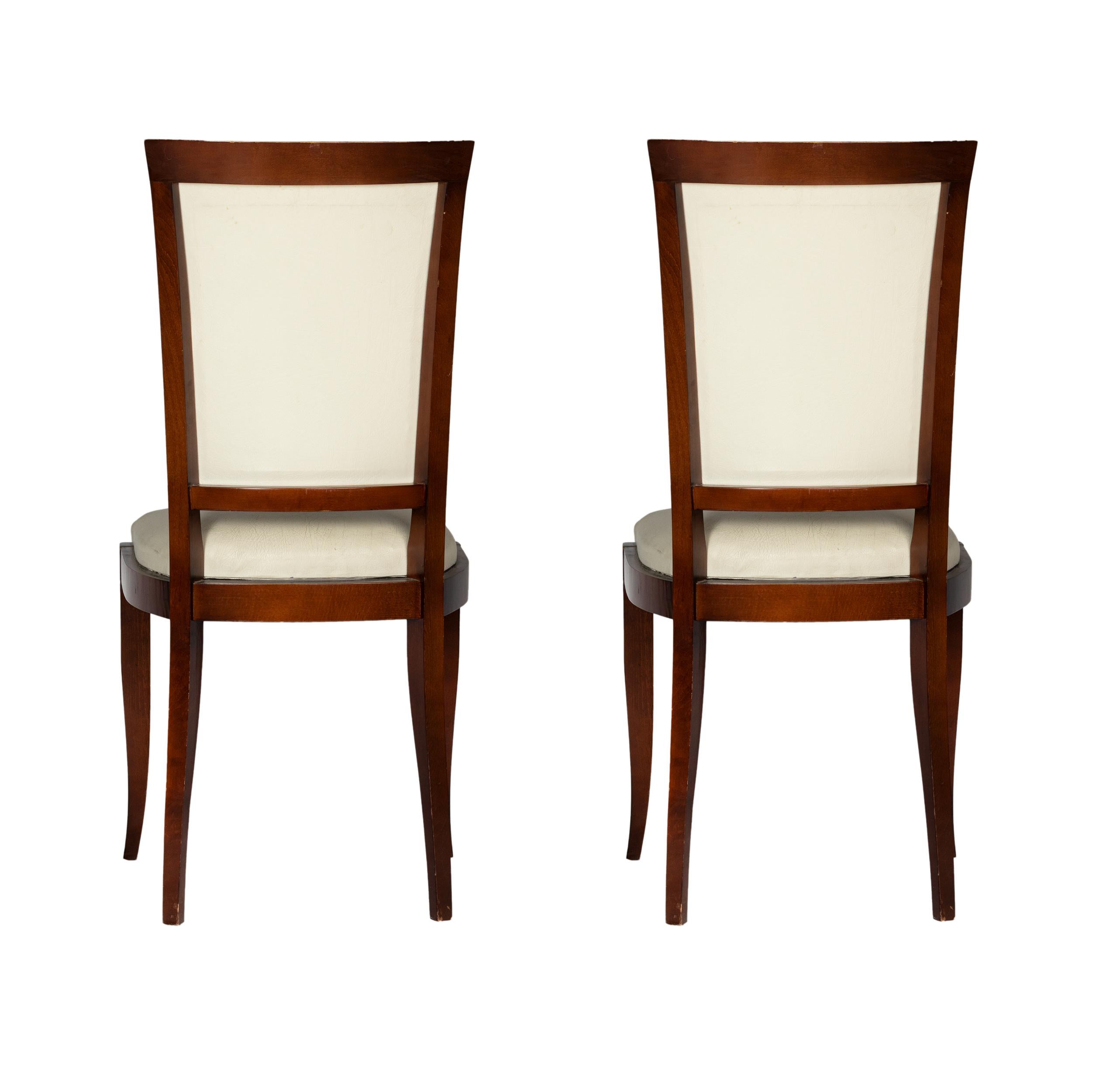 Set di 4 sedie da pranzo Art Deco, 20° secolo In condizioni buone in vendita a Lisbon, PT