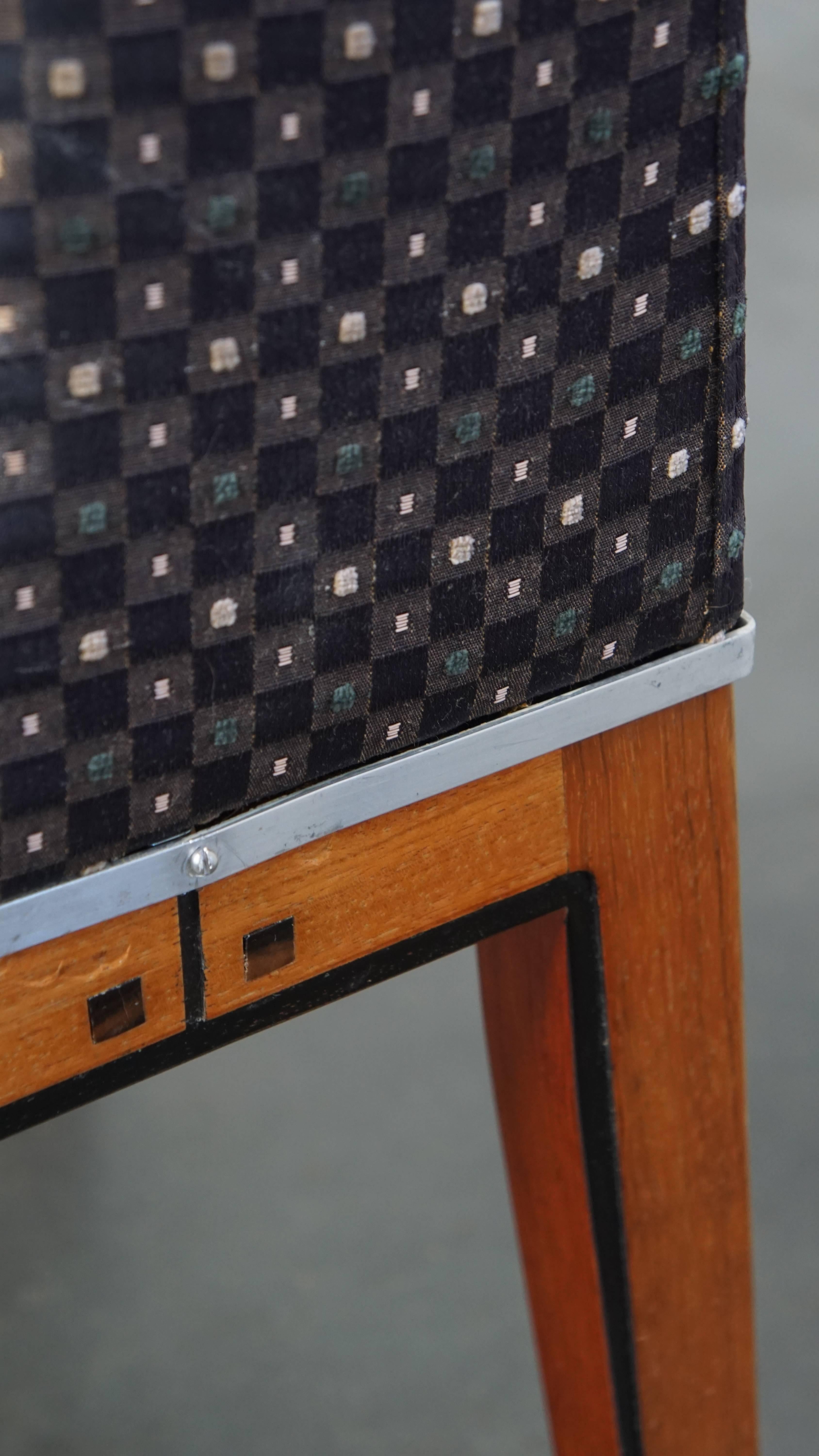 Ensemble de 4 chaises de salle à manger Art Déco en vente 8
