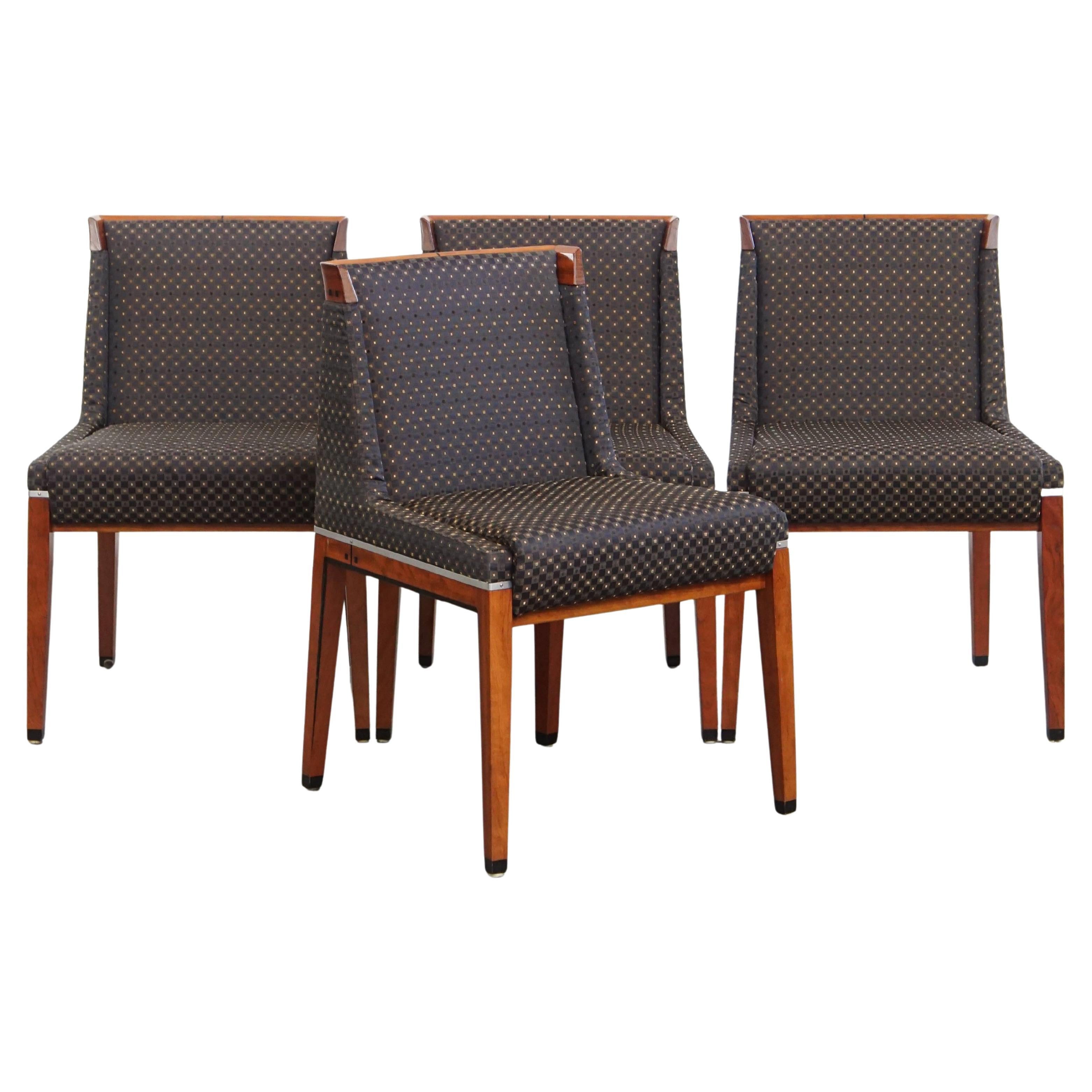 Juego de 4 sillas de comedor Art Déco