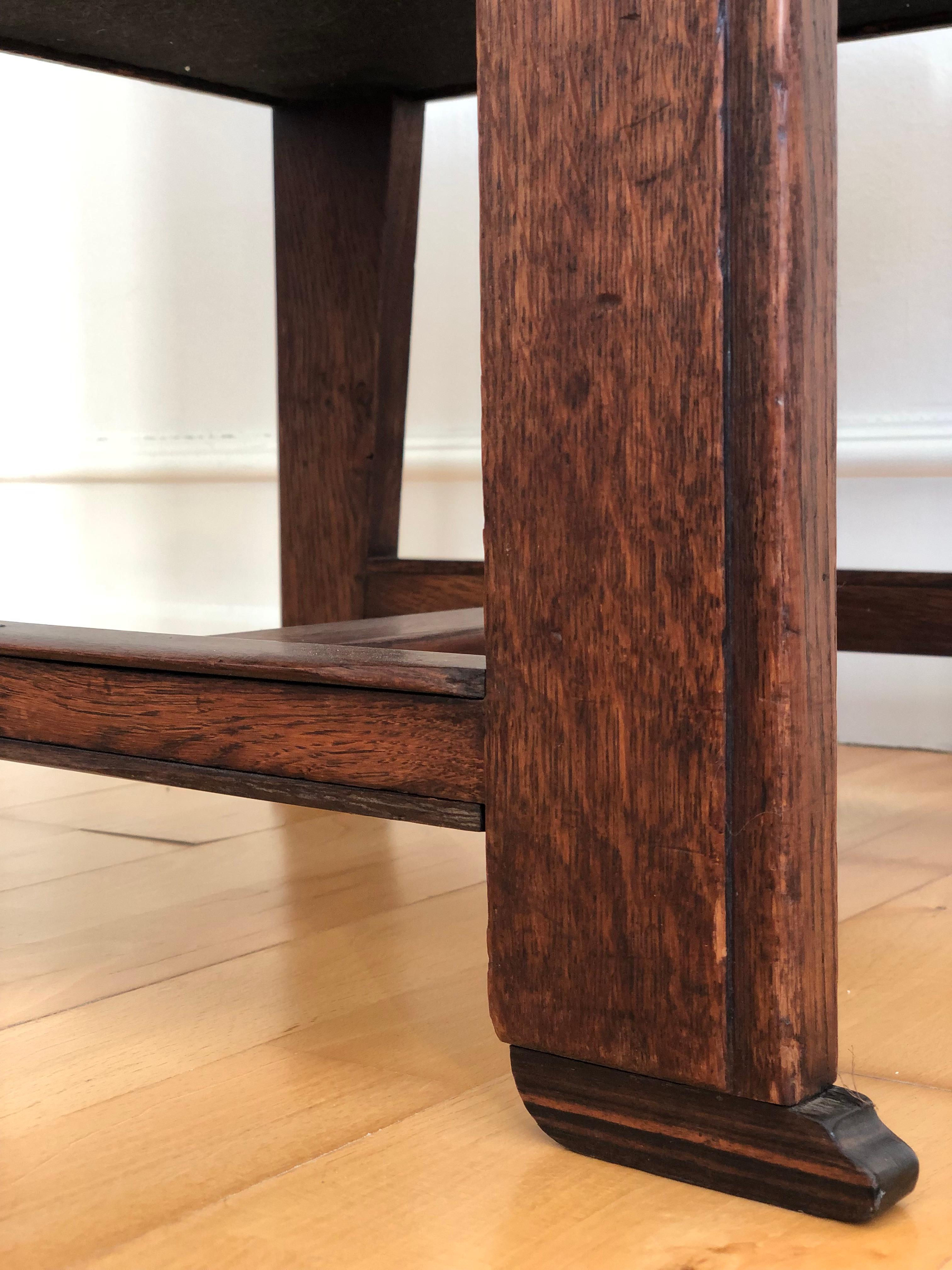 Ensemble de 4 chaises de salle à manger Art Déco Haagse School Frits Spanjaard 1930s en vente 2