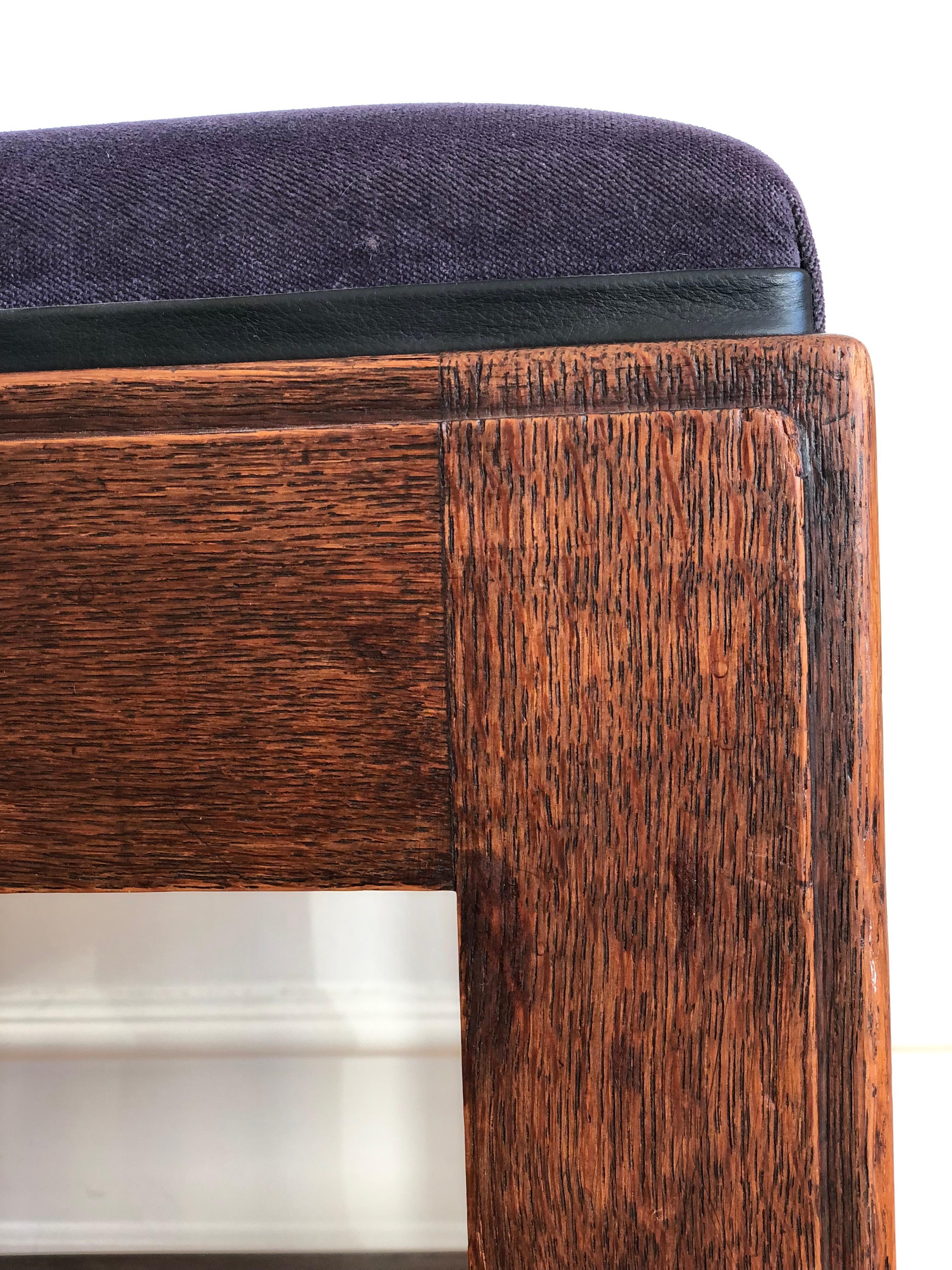 Ensemble de 4 chaises de salle à manger Art Déco Haagse School Frits Spanjaard 1930s en vente 3