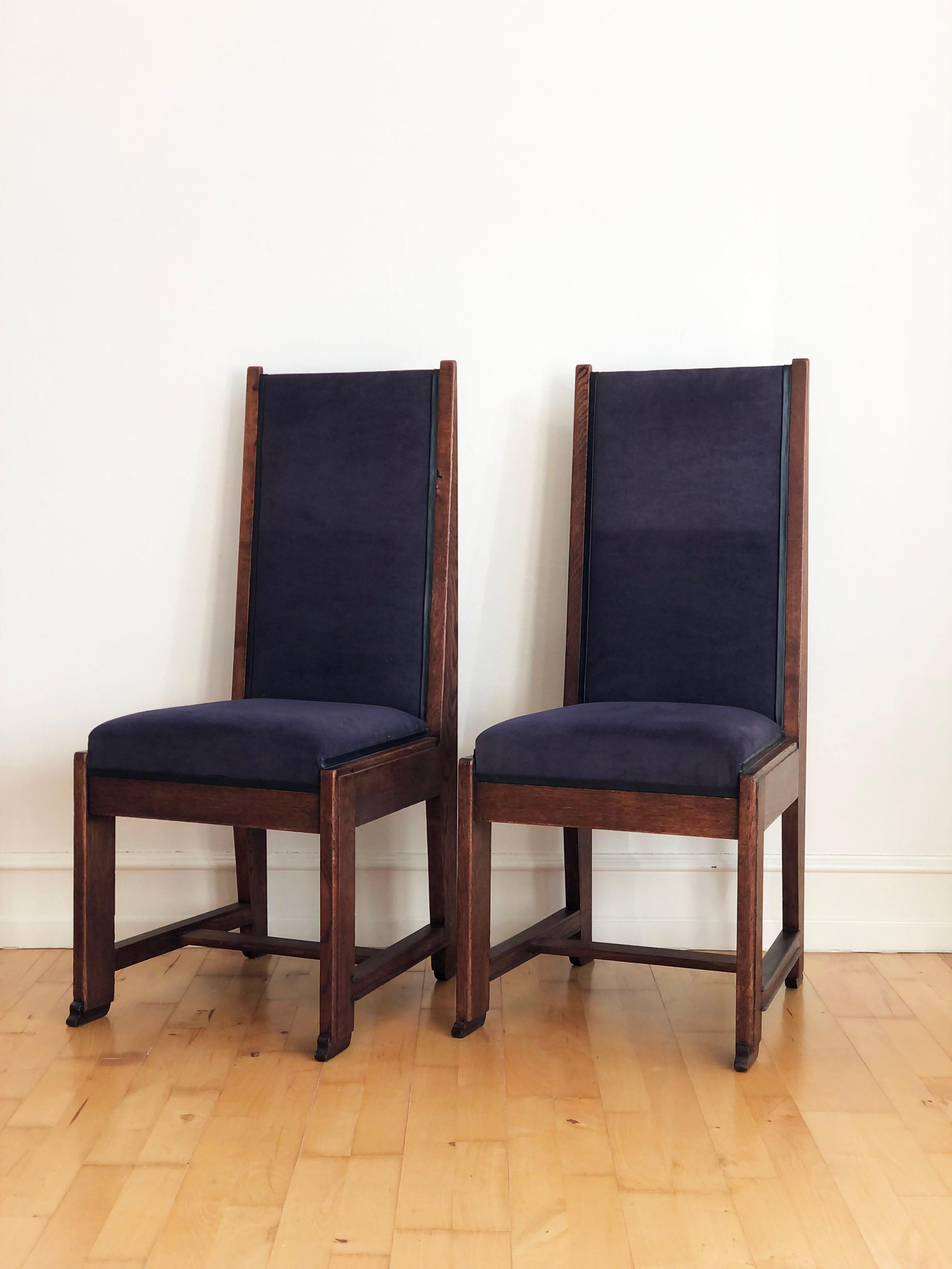 Ces exceptionnelles chaises de salle à manger Art déco, conçues par Frits Spanjaard pour 