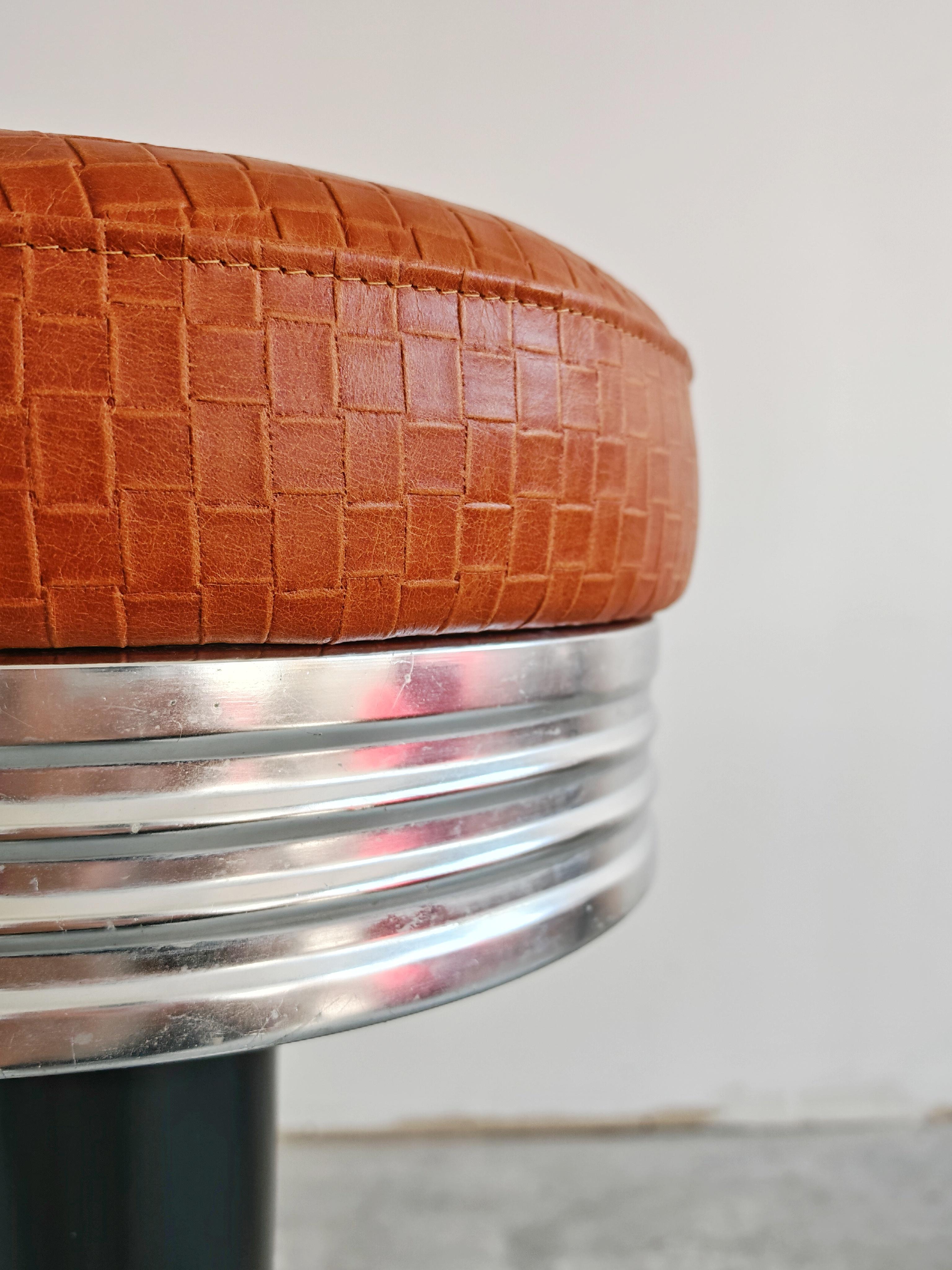 Set di 4 sgabelli da bar di ispirazione Art Deco di GO-IN Design Monaco, Germania anni '80 in vendita 6
