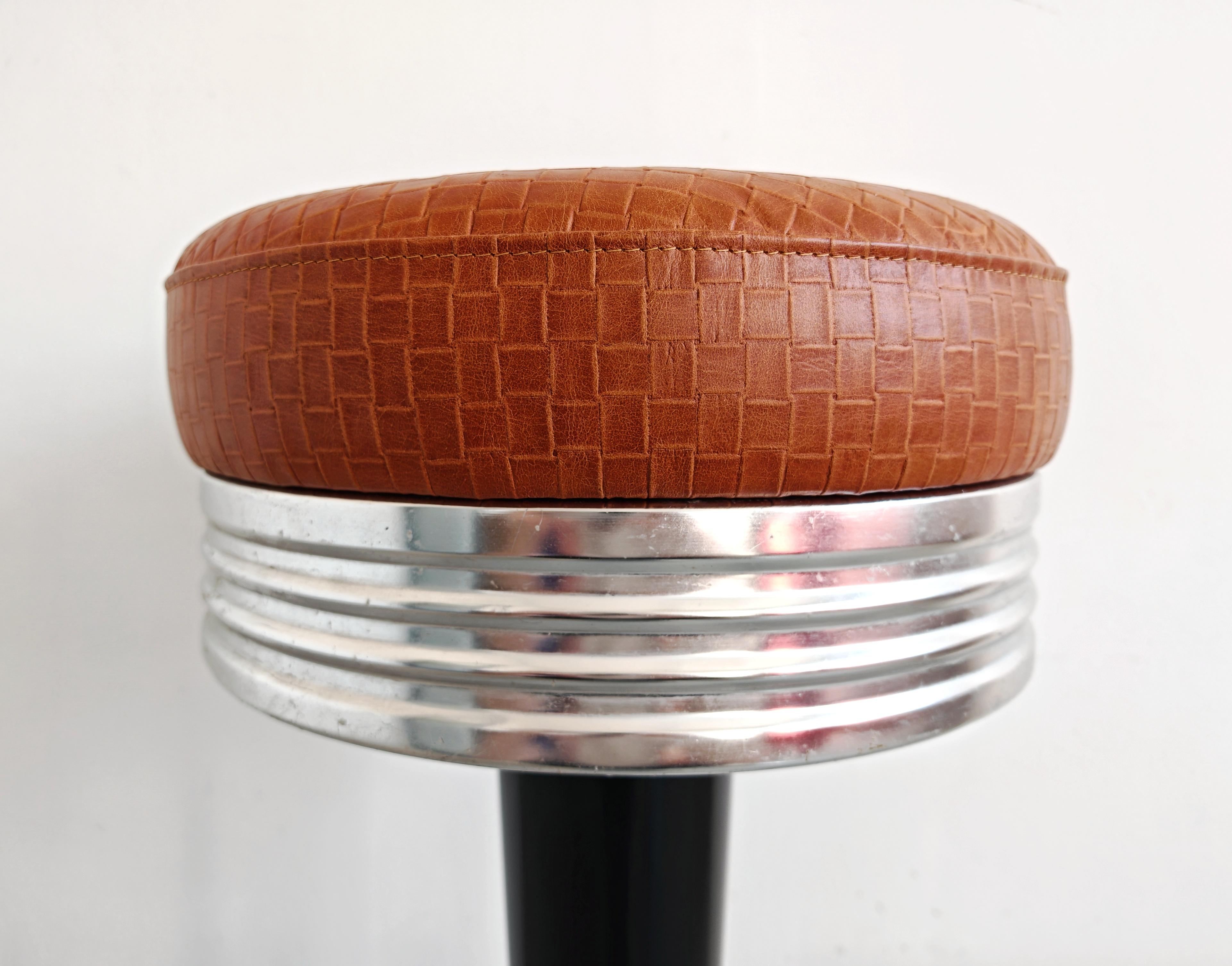 Set di 4 sgabelli da bar di ispirazione Art Deco di GO-IN Design Monaco, Germania anni '80 in vendita 2