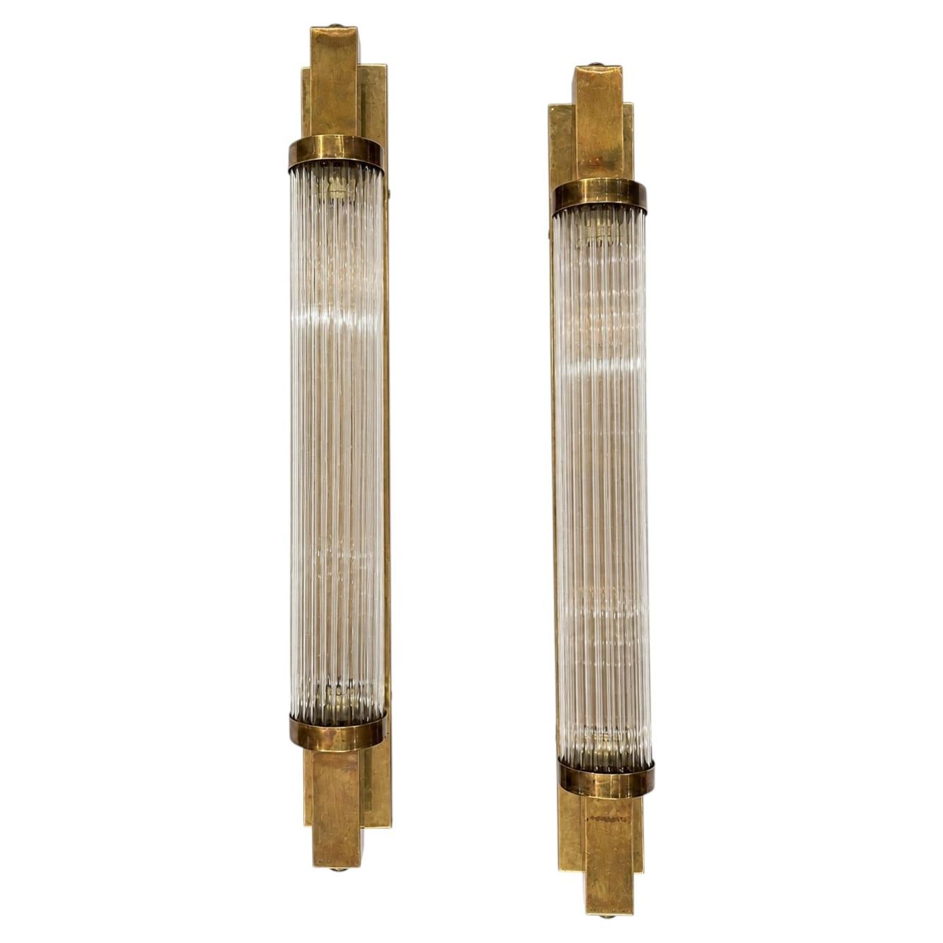Set of 4 Art Deco Sconces, Sold per Pair