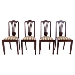 Ensemble de 4 chaises Art Nouveau, Pologne, vers 1930