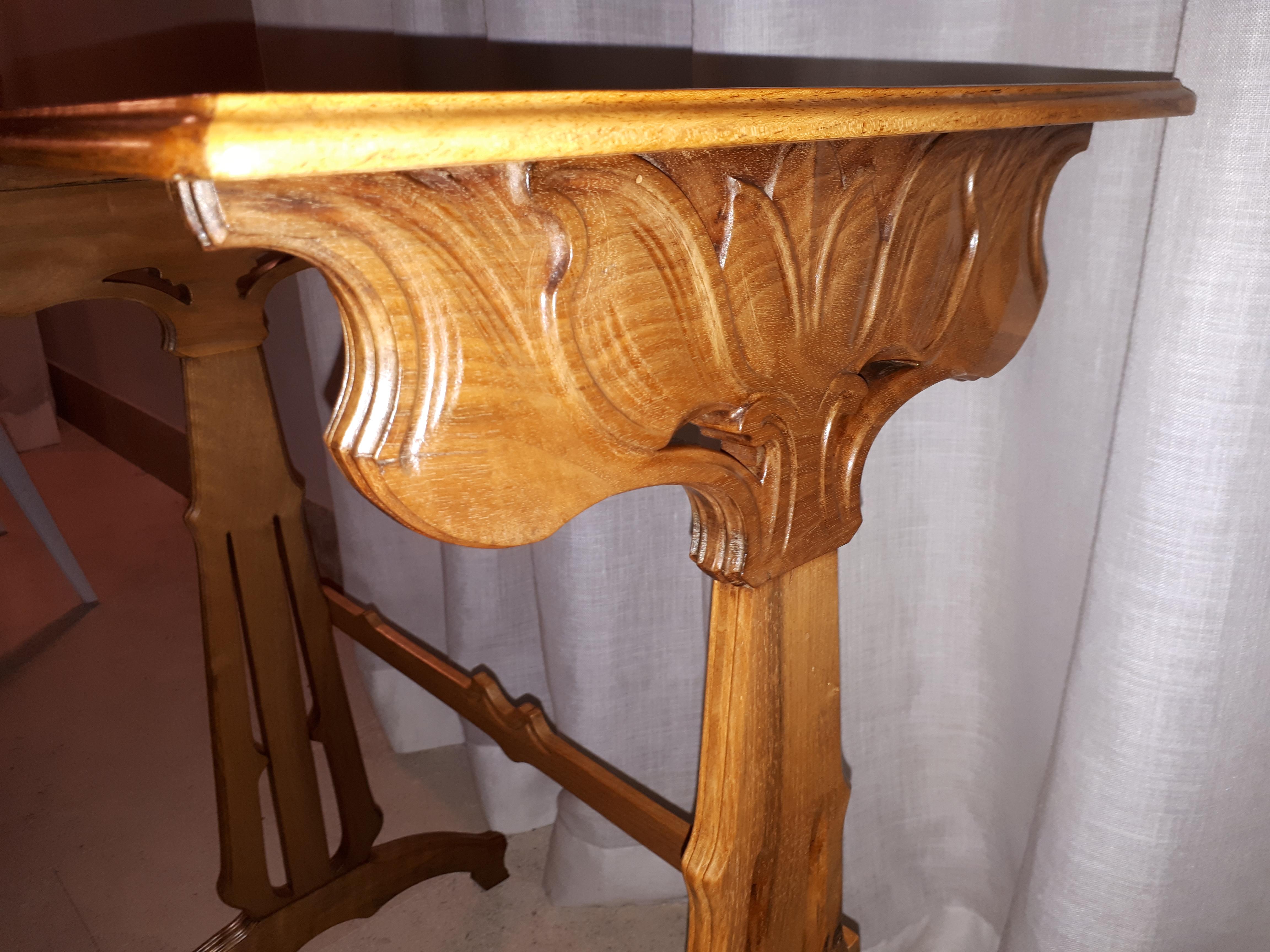 Satz von 4 Art Nouveau Gallé Libelle Nesting Tables im Angebot 4