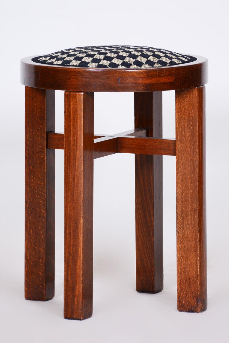 Set of 3 ArtDeco Foot Stools Made in´20s Czechia, New upholstery ...