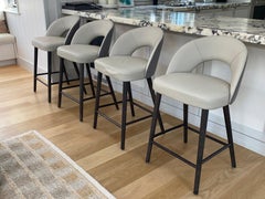 Set of 4 Artemest Livoni 1895 Ring 2-Tone Counter Stool by Balutto Associati