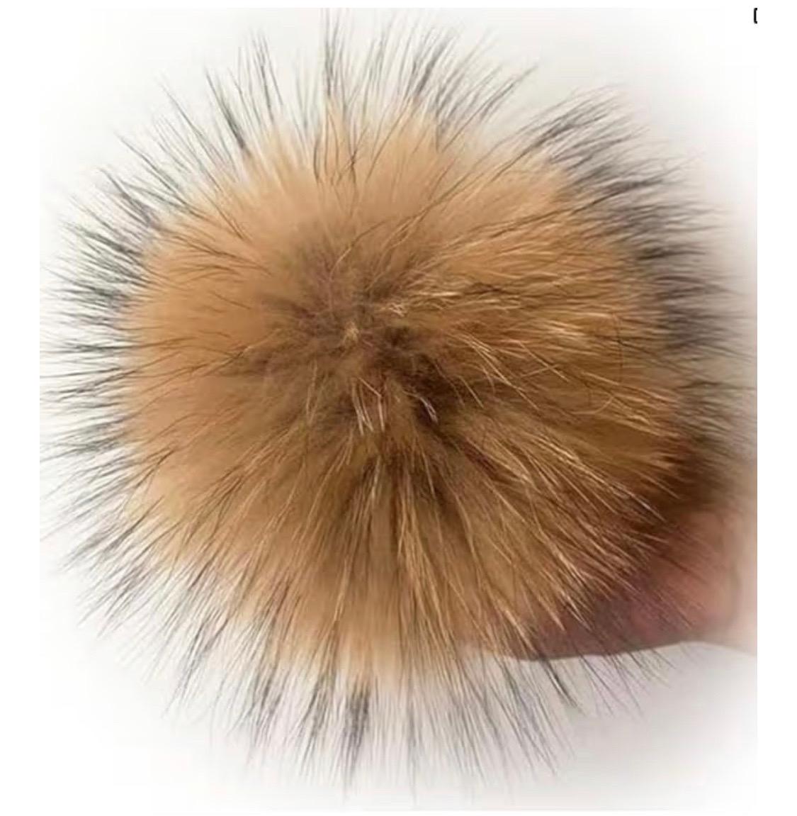 Satz mit 4 sortierten Pompons (Braun) im Angebot