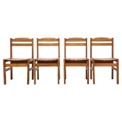 Set of 4 Ate van Apeldoorn Style Pine Dining Chairs