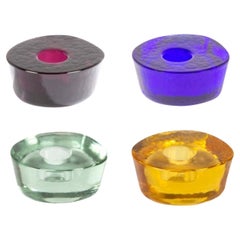 Set of 4 Atoll Small Candle Holders by Pulpo