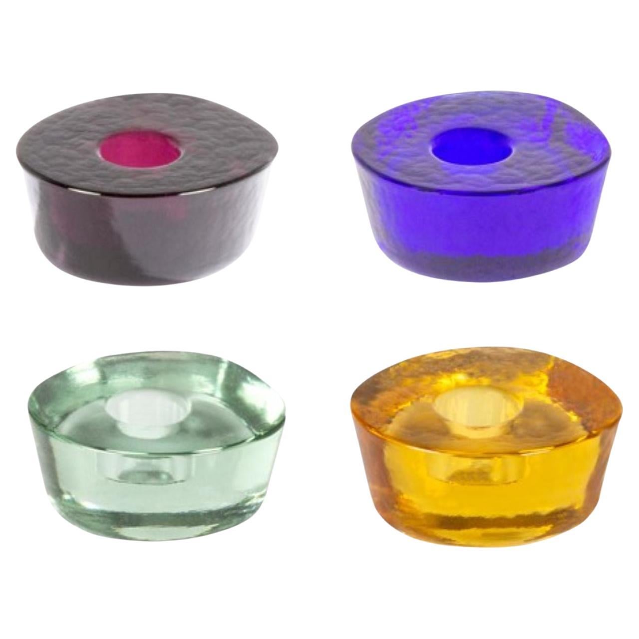 Set of 4 Atoll Small Candle Holders by Pulpo For Sale