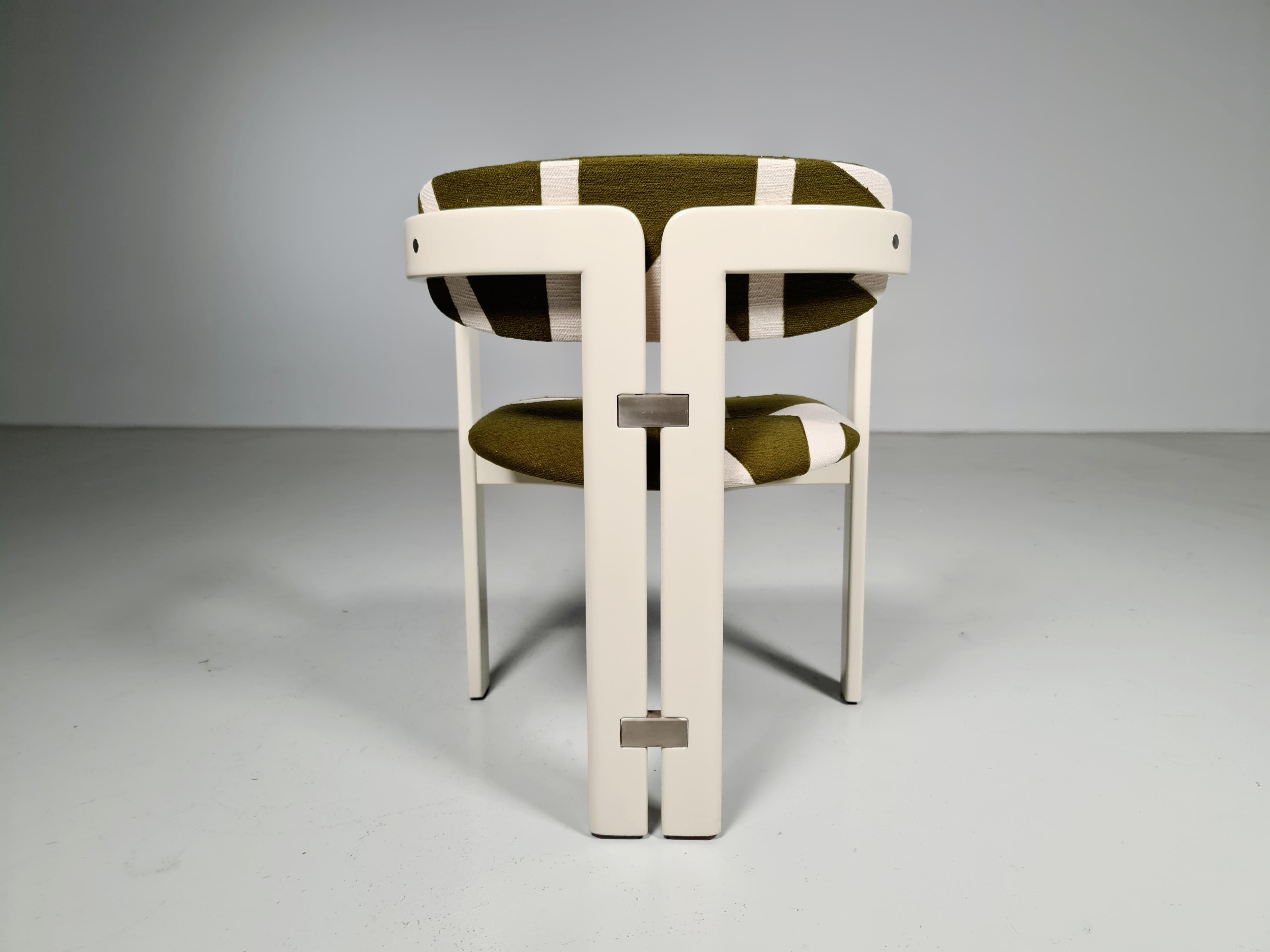Set of 4 Augusto Savini 'Pamplona' Dining Chairs for Pozzi, 1970s 2