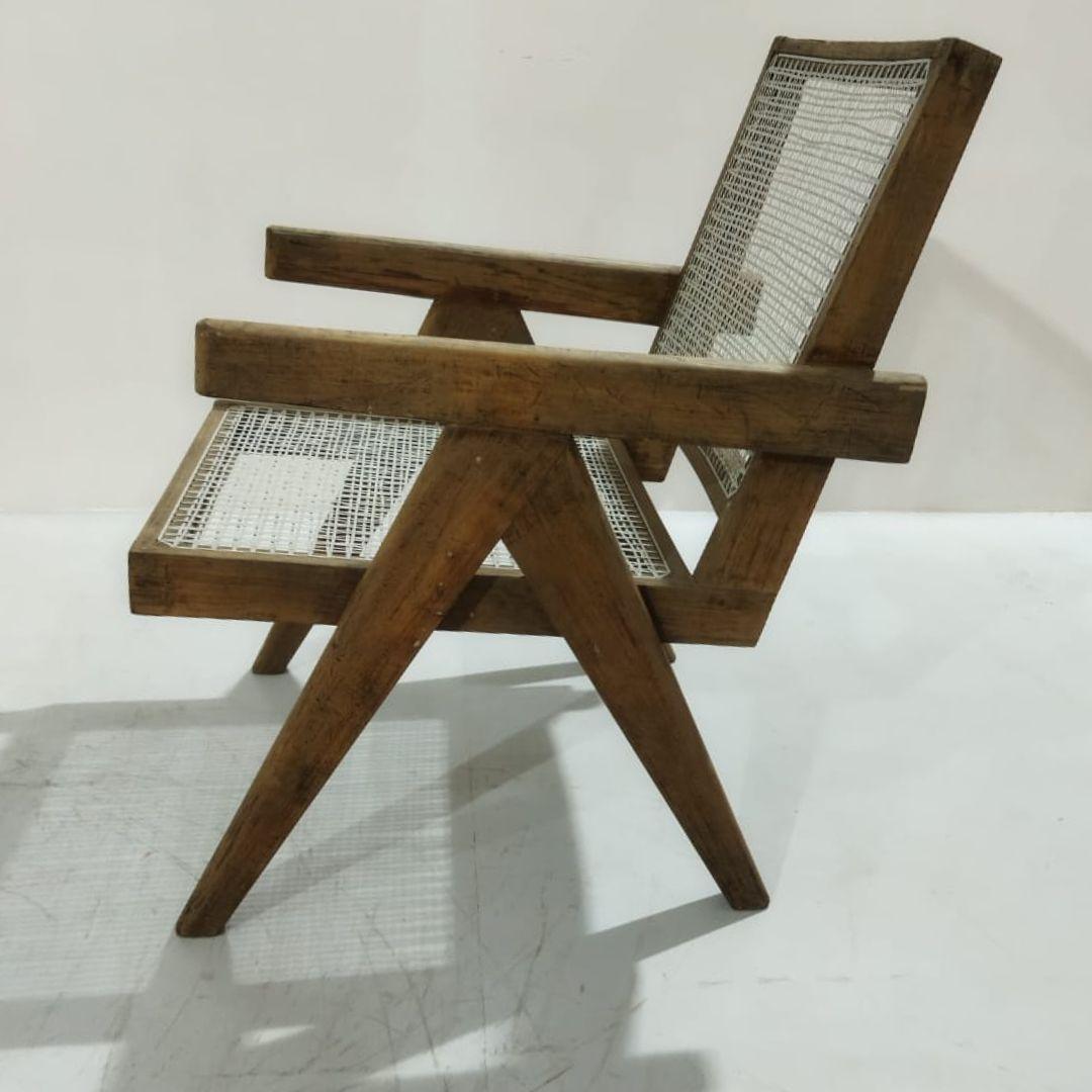 Set di 4 autentiche sedie Pierre Jeanneret PJ-SI-29-A, Made in Chandigarh in vendita 6