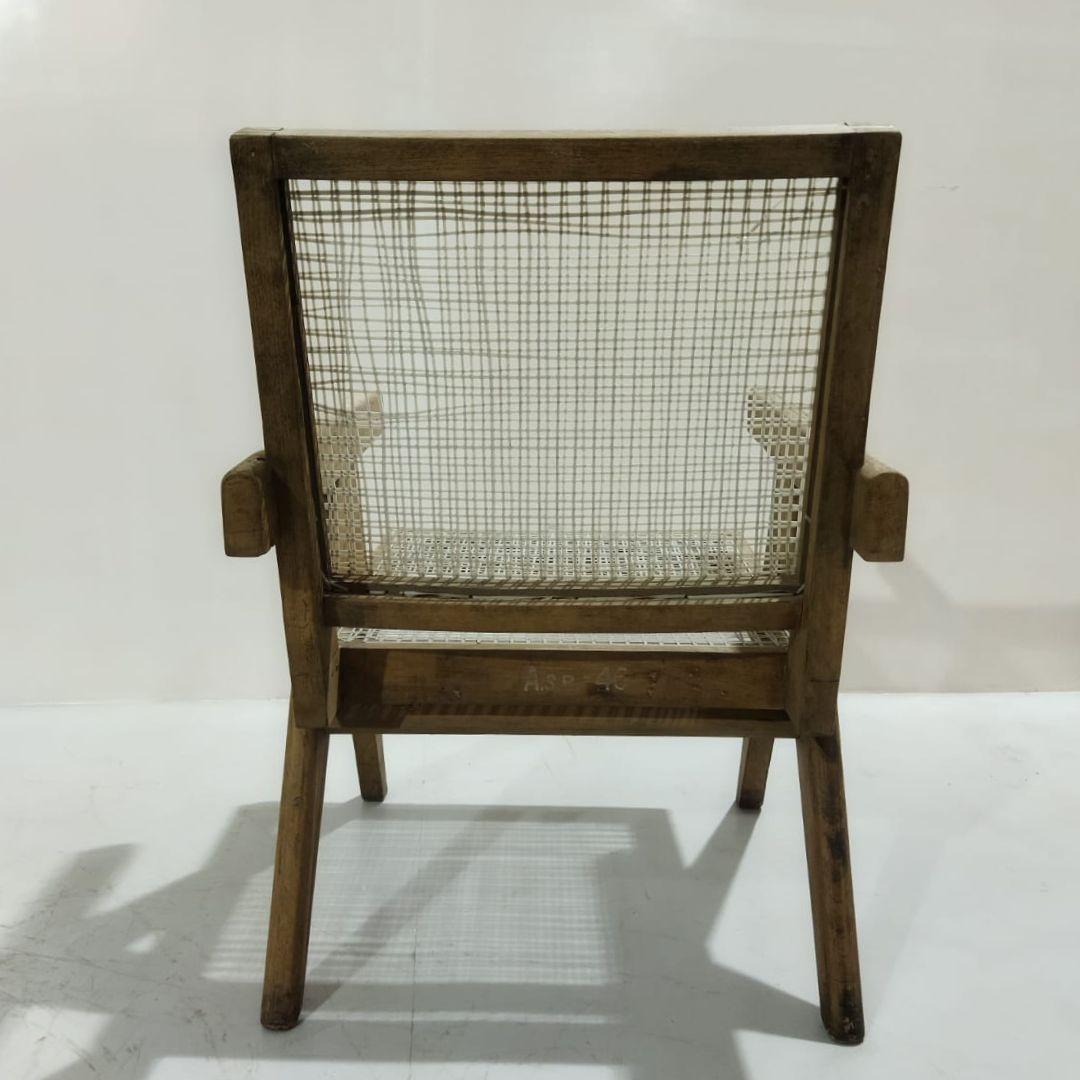 Mid-Century moderno Set di 4 autentiche sedie Pierre Jeanneret PJ-SI-29-A, Made in Chandigarh in vendita