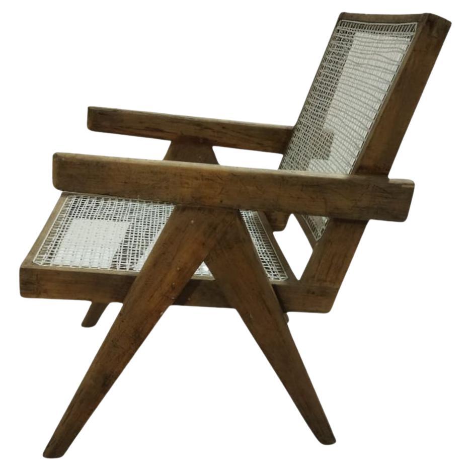 Satz von 4 authentischen Pierre Jeanneret PJ-SI-29-A Easy Chairs, hergestellt in Chandigarh